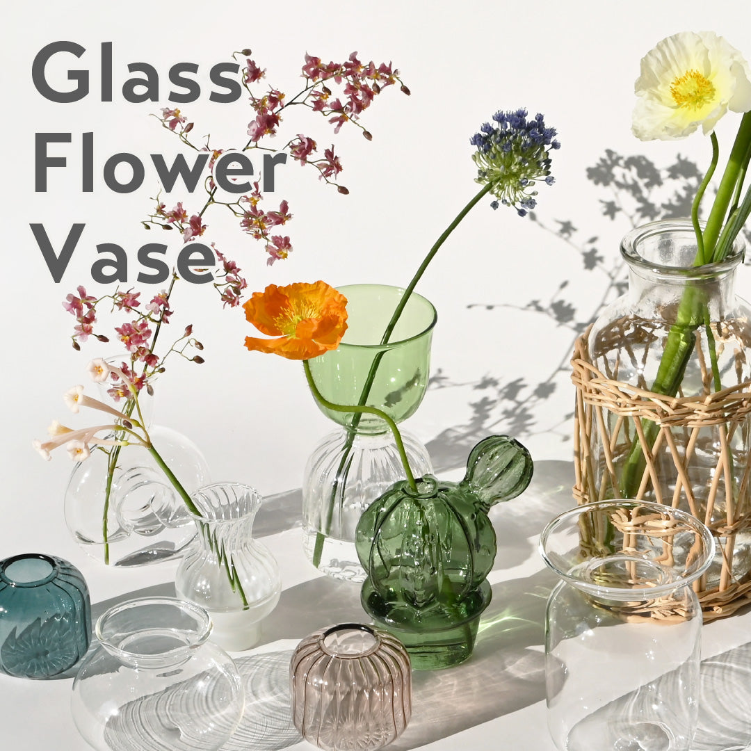 ガラスのフラワーベース -花のある暮らしをたのしむ-