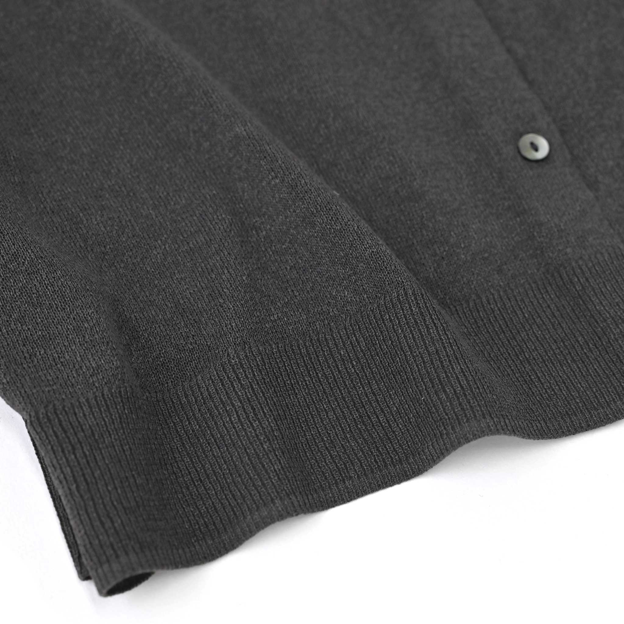 ペーパーヤーンクルーネックカーディガン 長袖