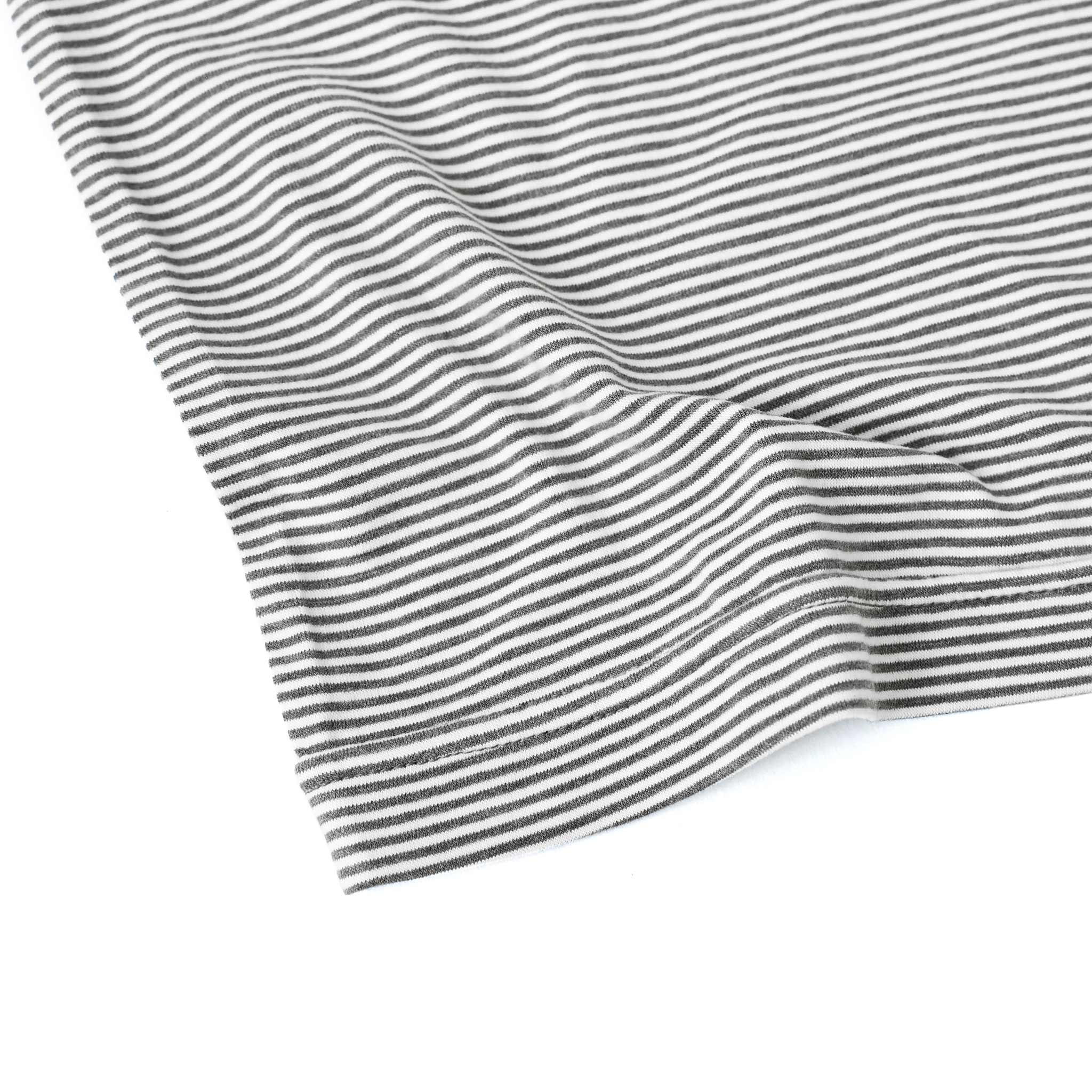 ウォームボーダーハイネックTシャツ 長袖