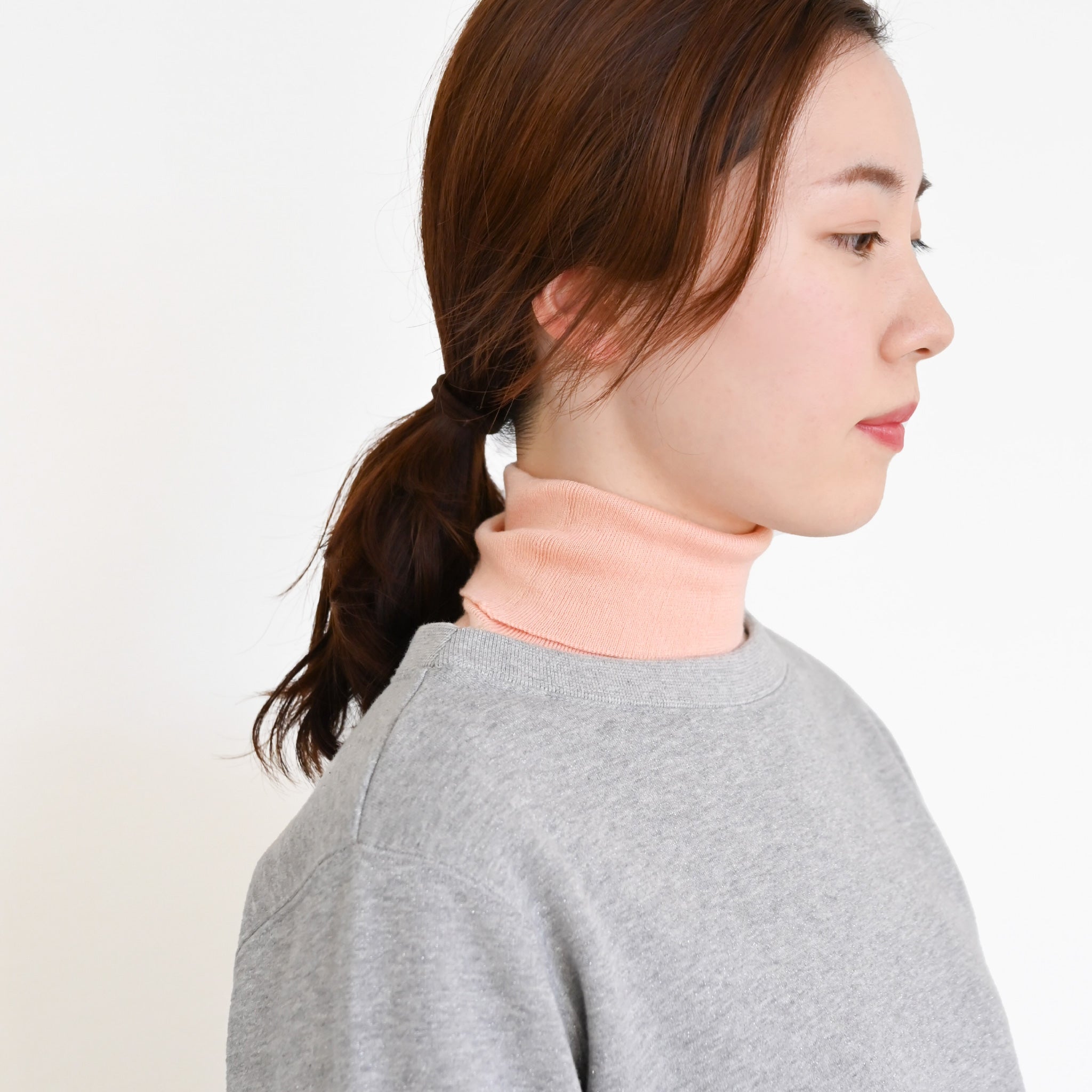 ハイゲージニットタートルネックプルオーバー 長袖