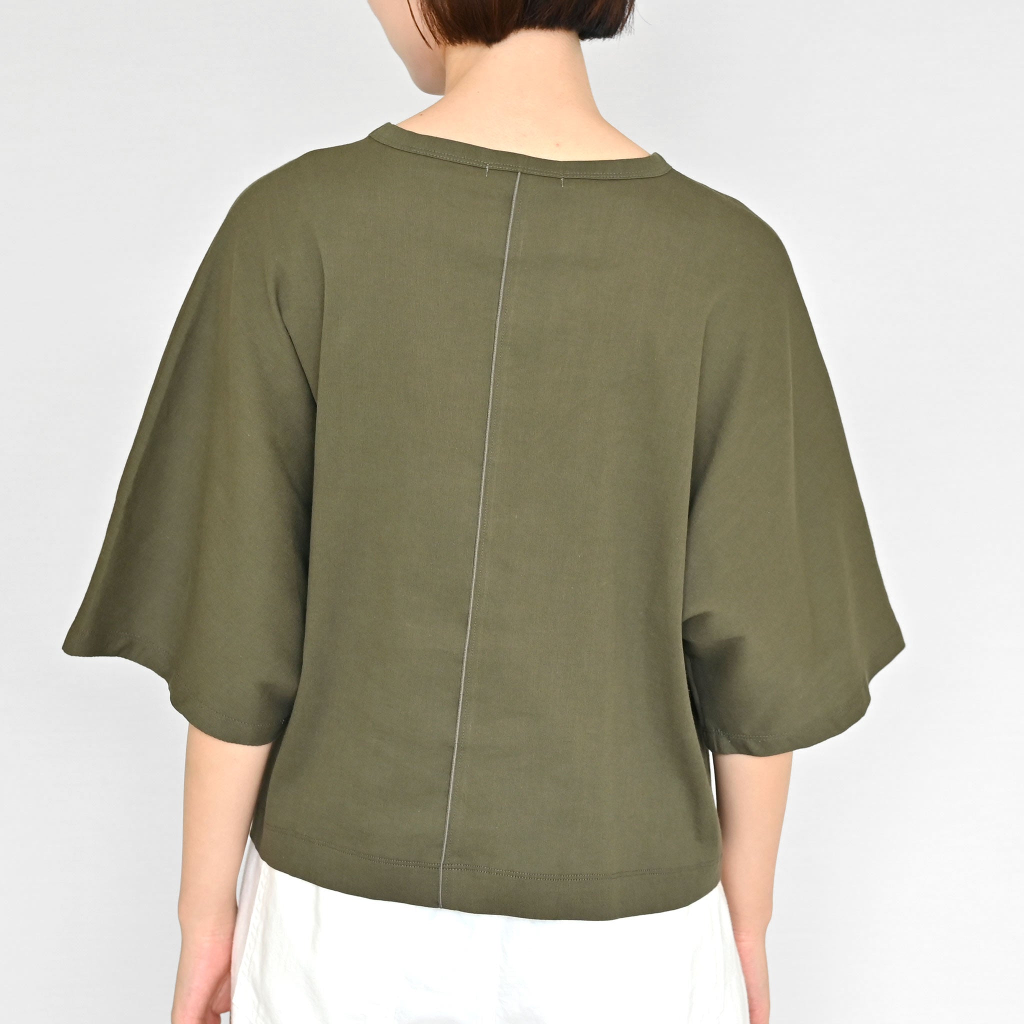 ビワコットンプルオーバー 5分袖