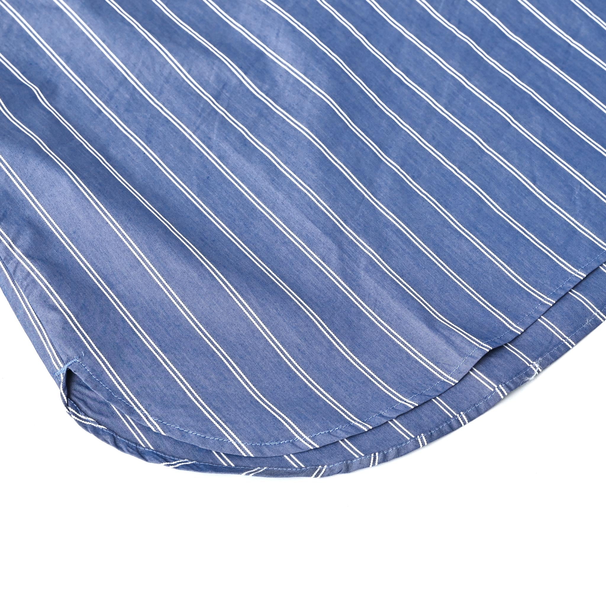 ストライプブロードロングプルオーバー 長袖