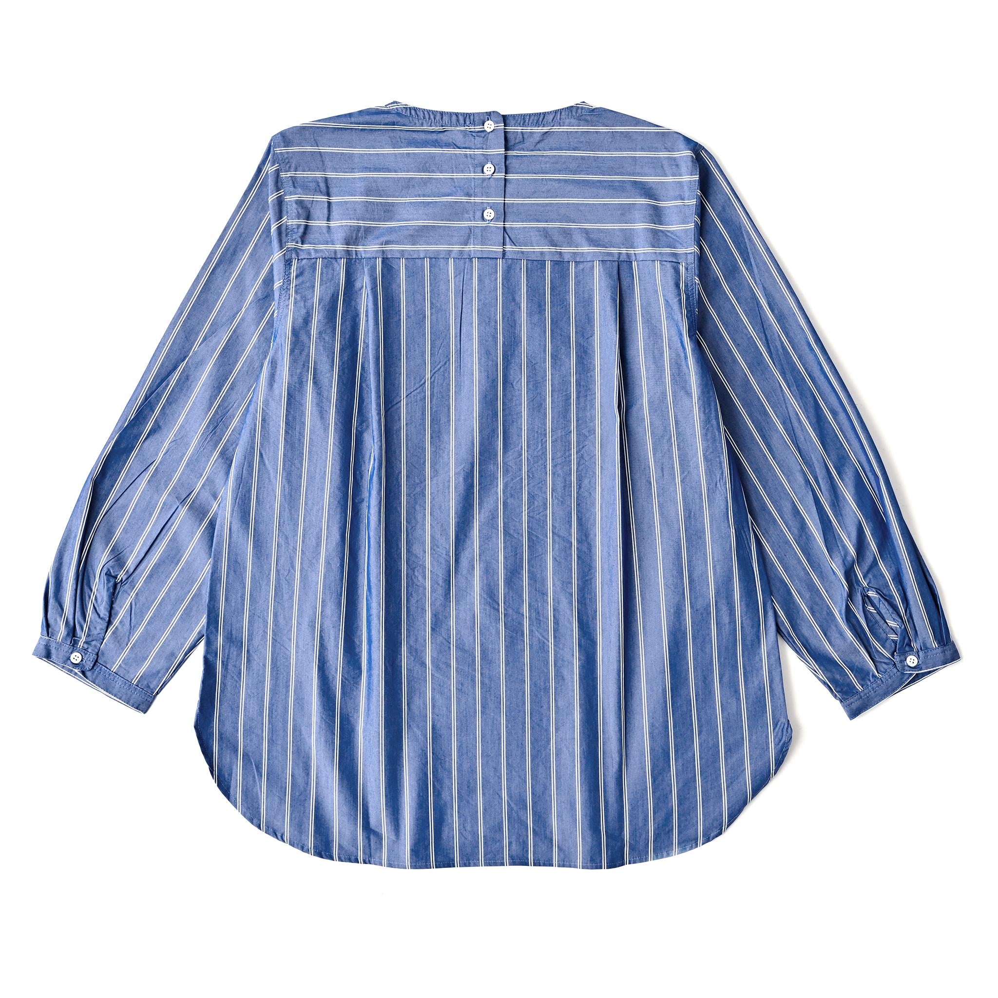 ストライプブロードロングプルオーバー 長袖