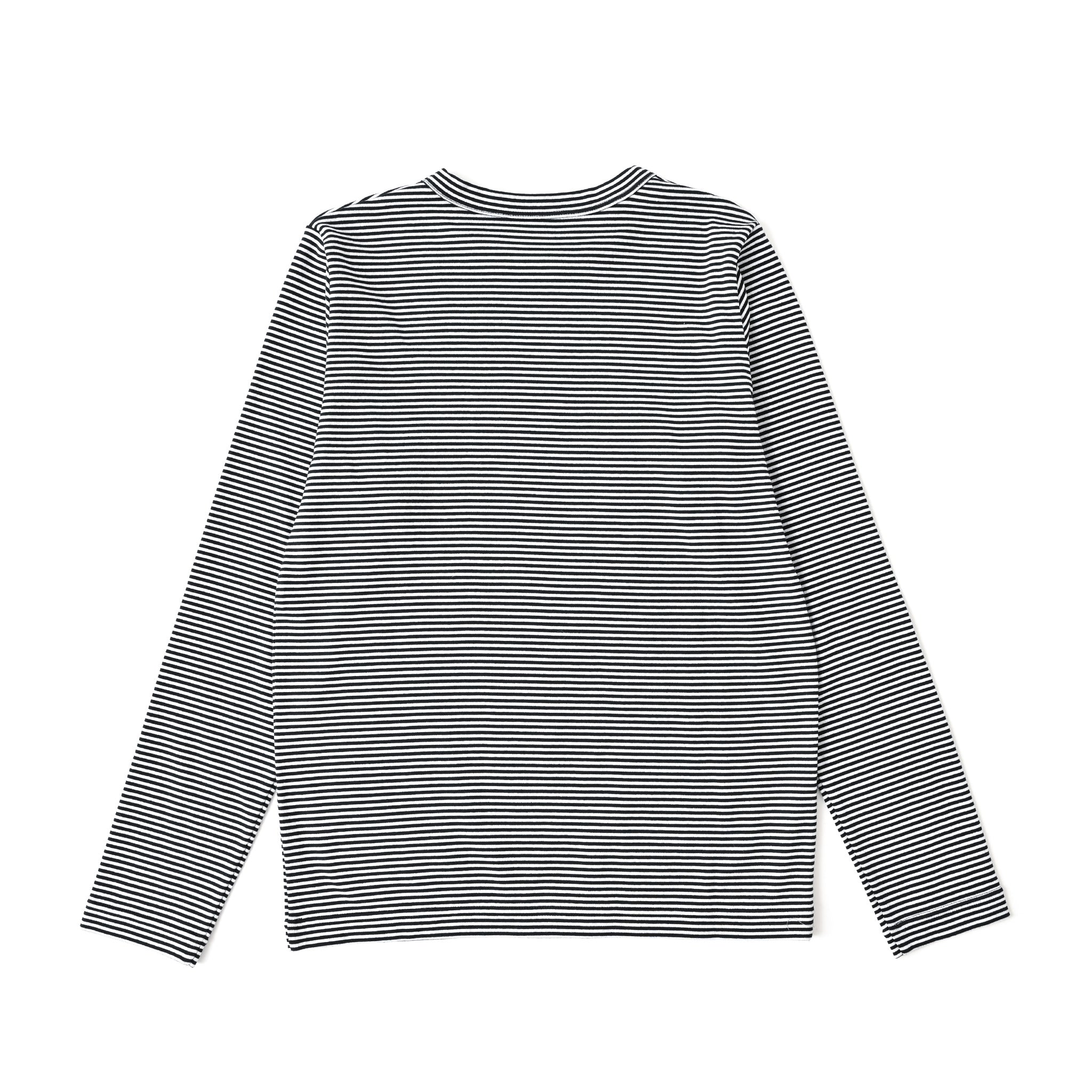 フライスボーダークルーネックTシャツ 長袖