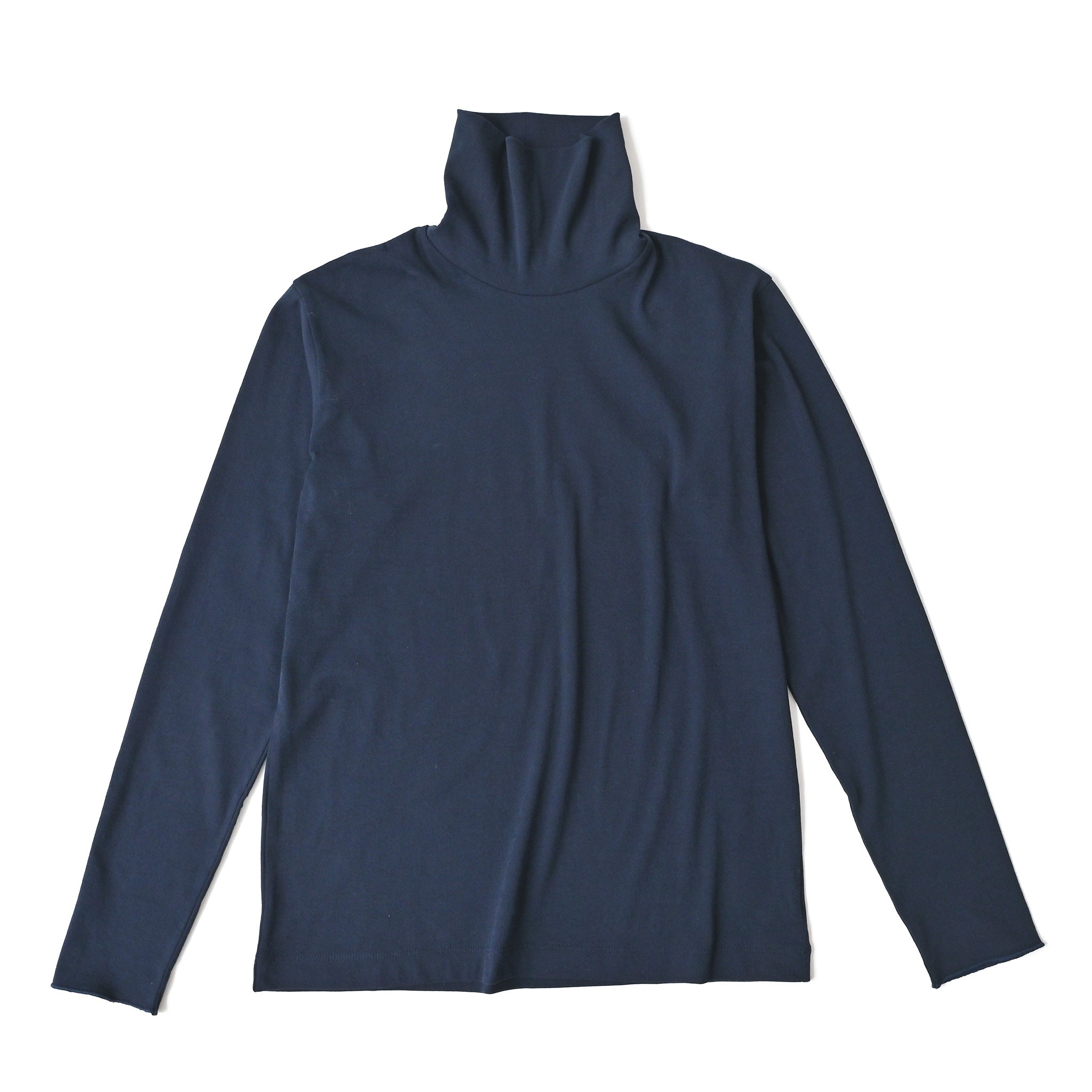 ソフトフライス タートルネックプルオーバー 長袖