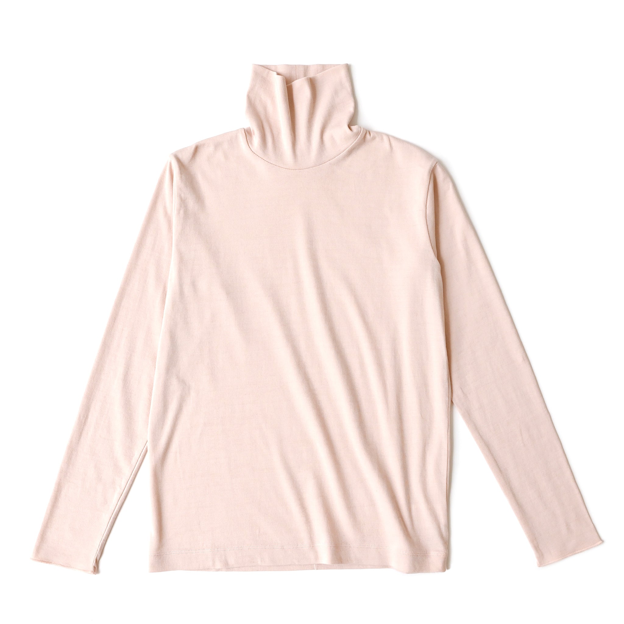 ソフトフライス タートルネックプルオーバー 長袖