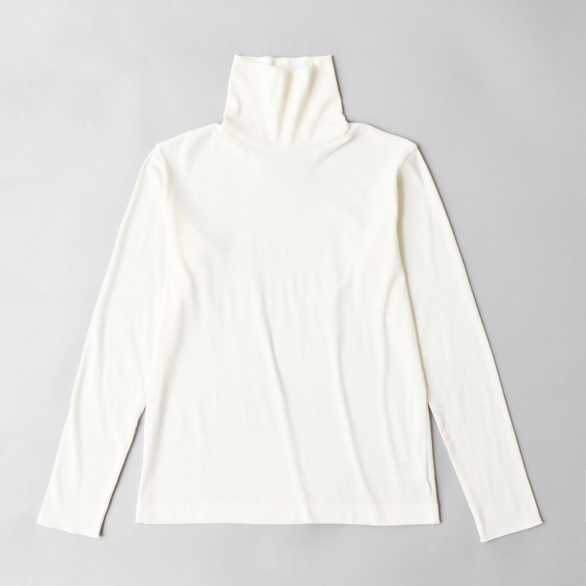 ソフトフライス タートルネックプルオーバー 長袖