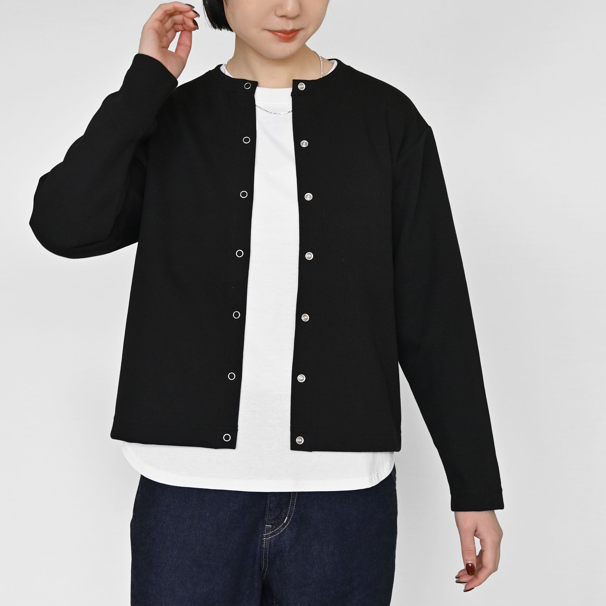 ハリヌキカーディガン 長袖