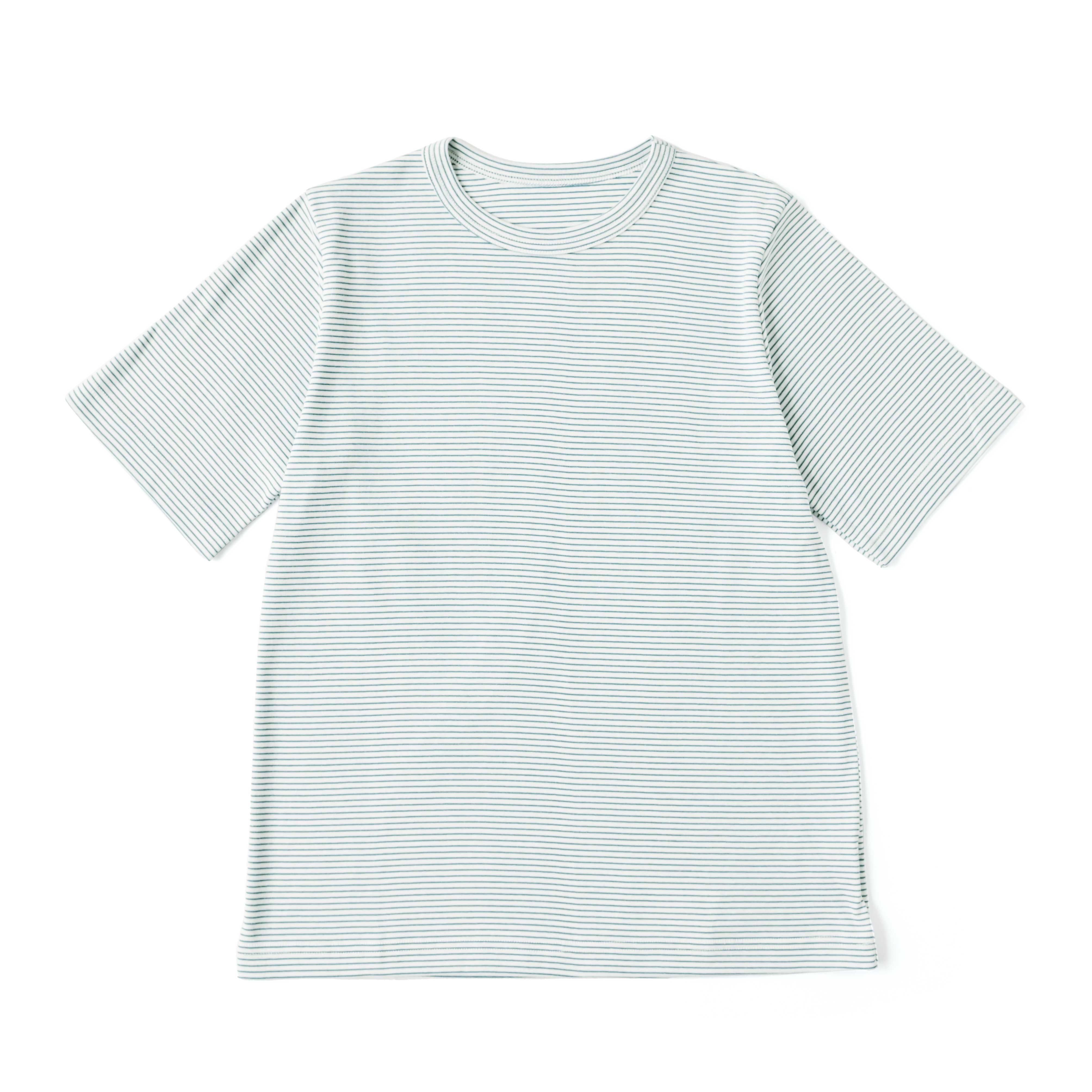 フライスコットンボーダーTシャツ 半袖