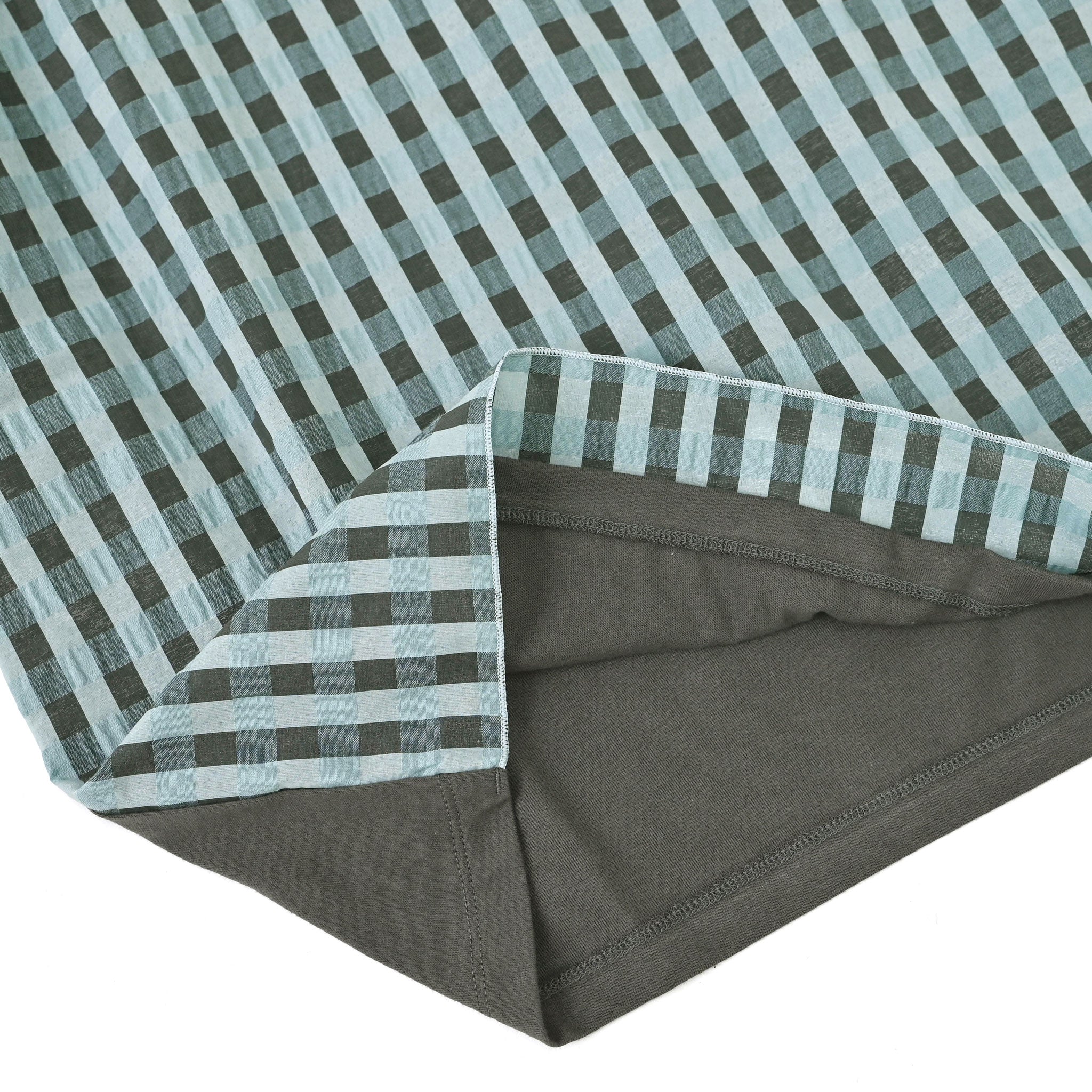 シアーギンガムプルオーバー 半袖