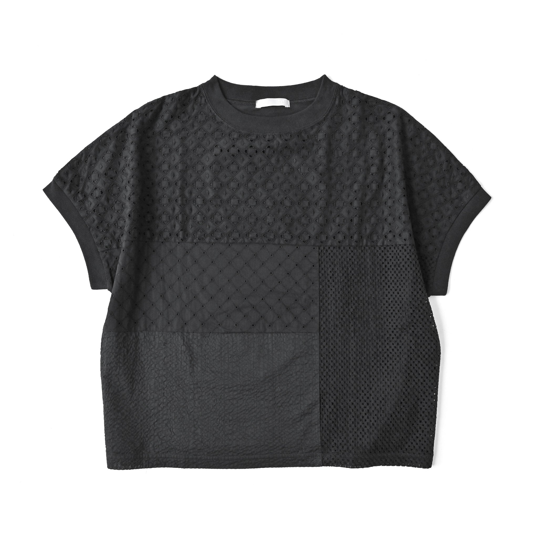 パッチワークプルオーバー 半袖