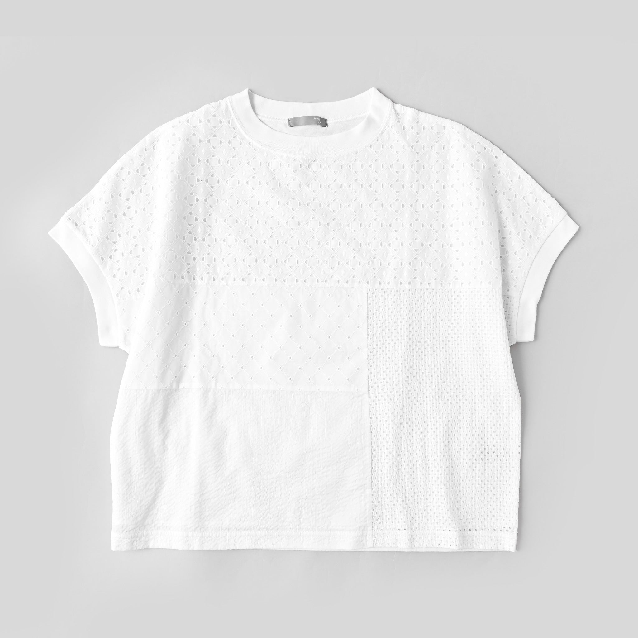 パッチワークプルオーバー 半袖