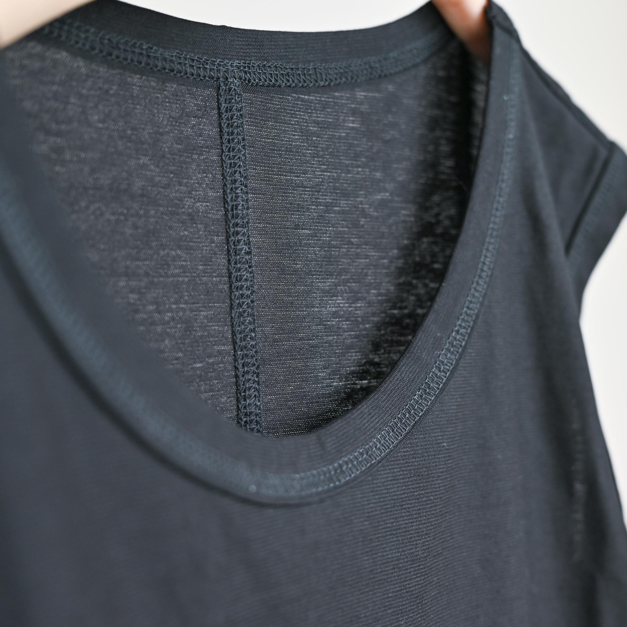 【接触冷感】クールインナーワンピースノースリーブ(ペチコート)