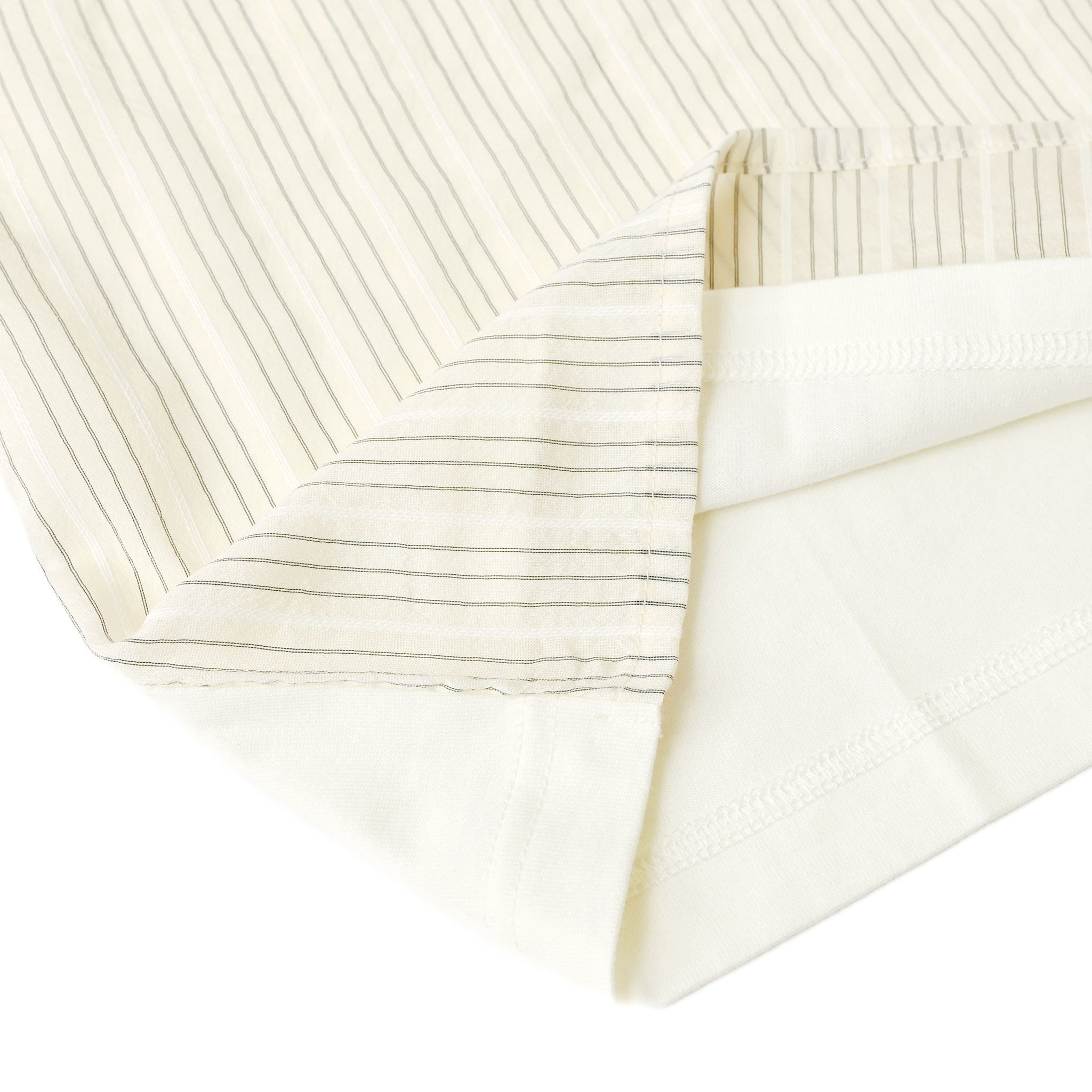 ストライプコンビプルオーバー 半袖