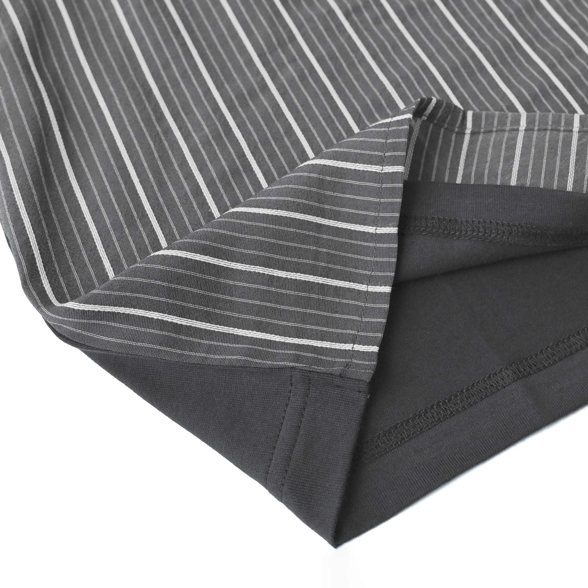 ストライプコンビプルオーバー 半袖