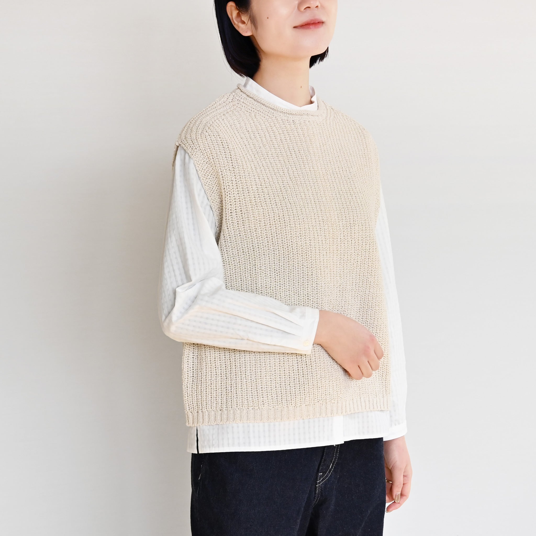 コットンテープヤーンベスト