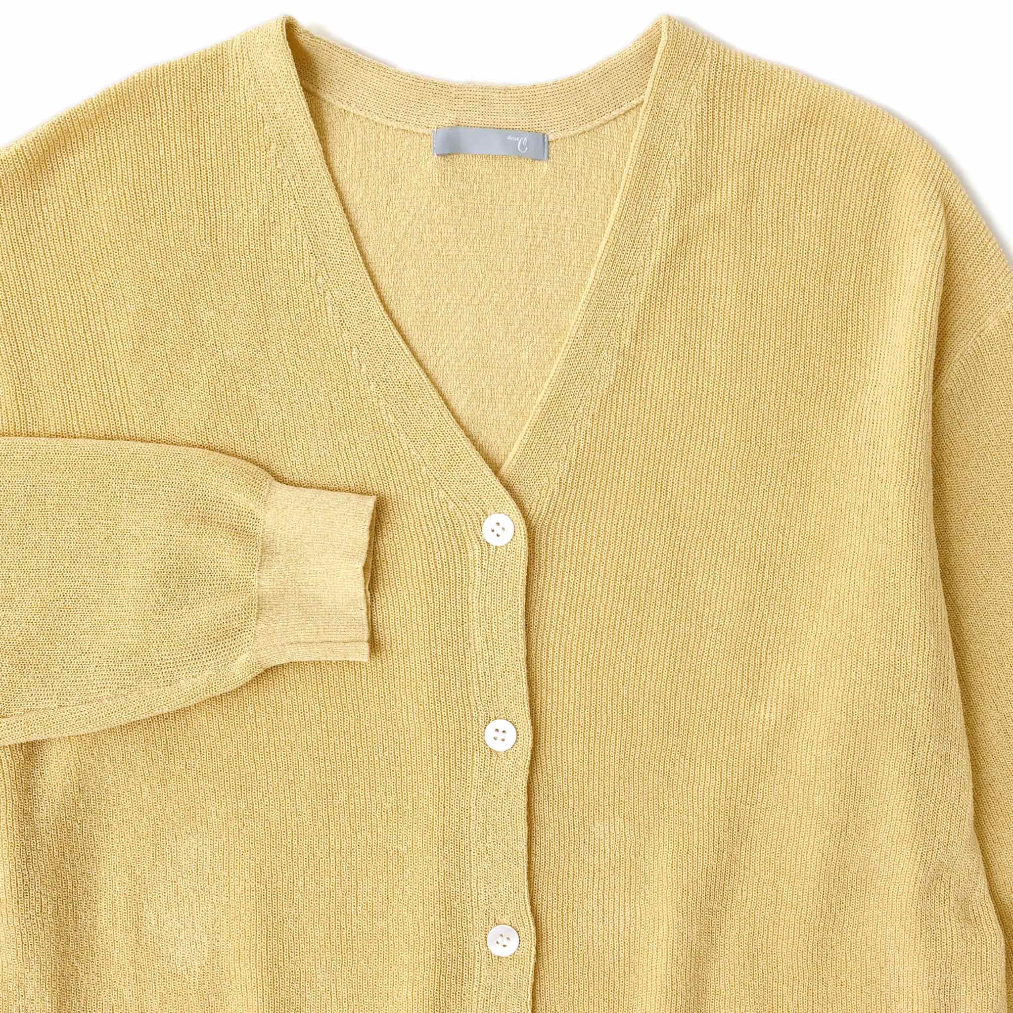 ペーパーヤーンカーディガン 長袖