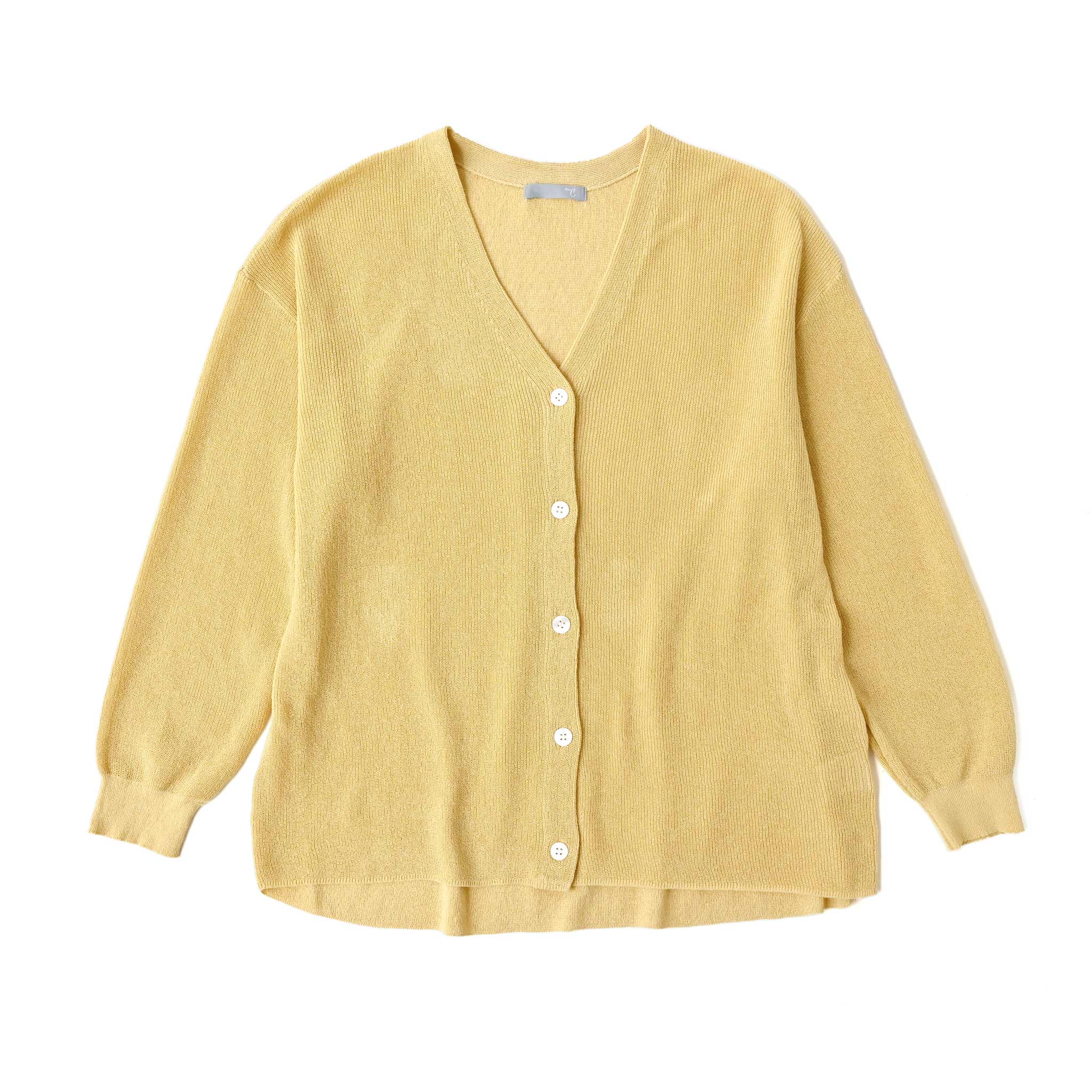 ペーパーヤーンカーディガン 長袖