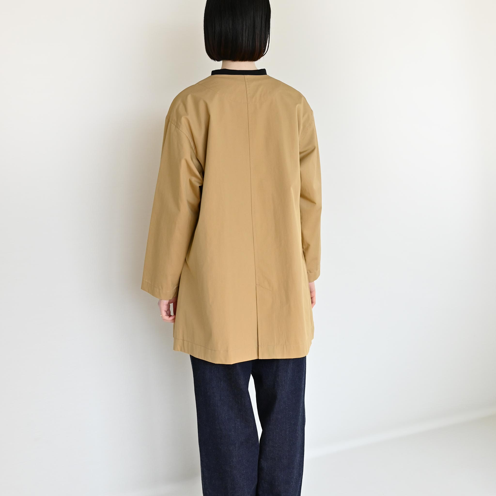 コットンナイロンギャバコート