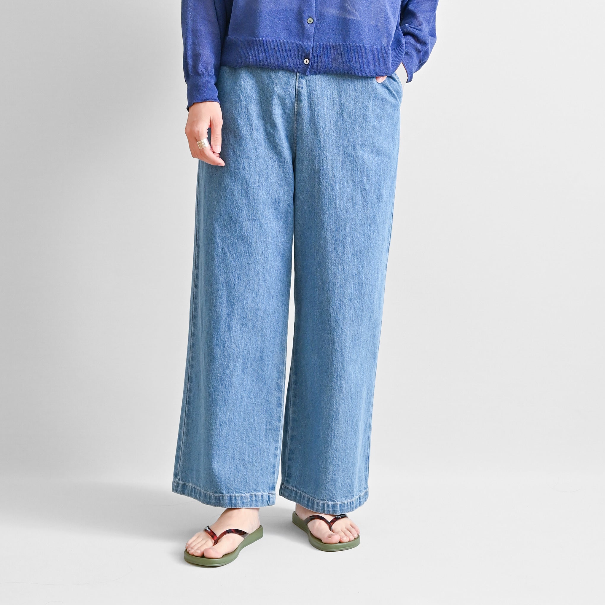 ウォッシュデニムパンツ