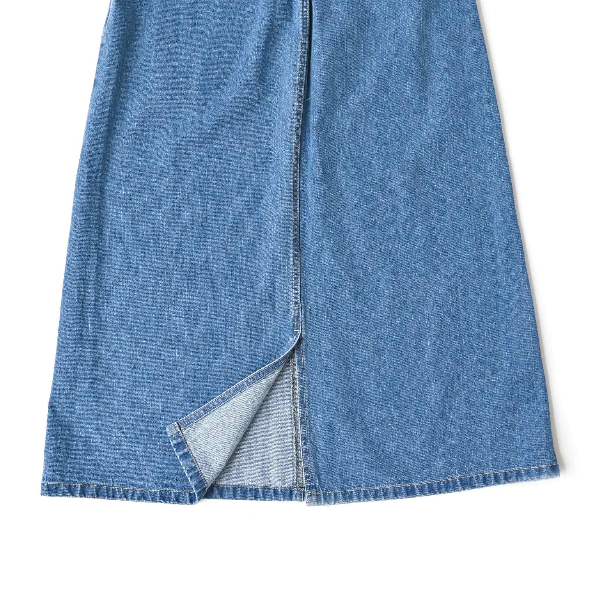 ウォッシュデニムスカート