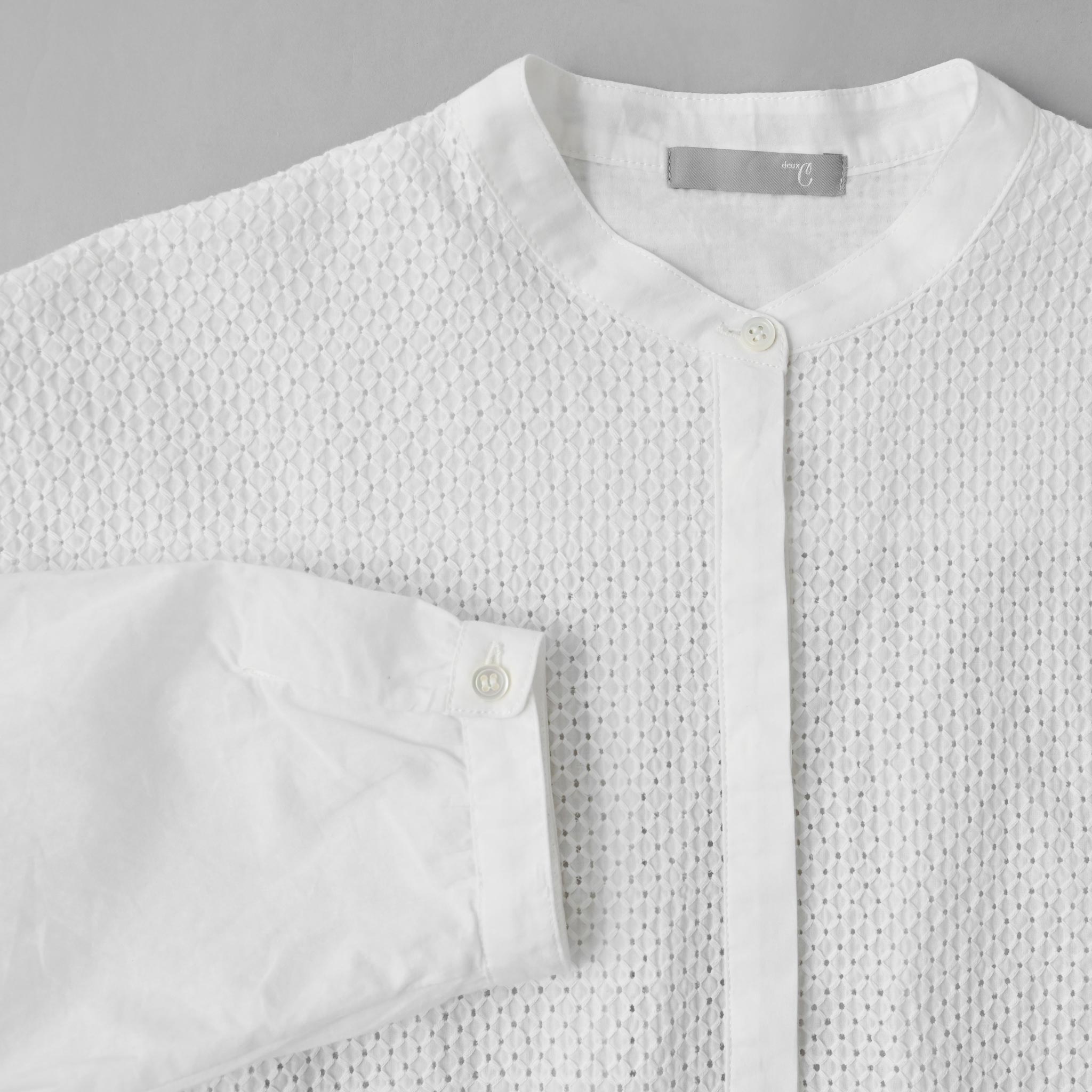 レースコンビブラウス 長袖 B