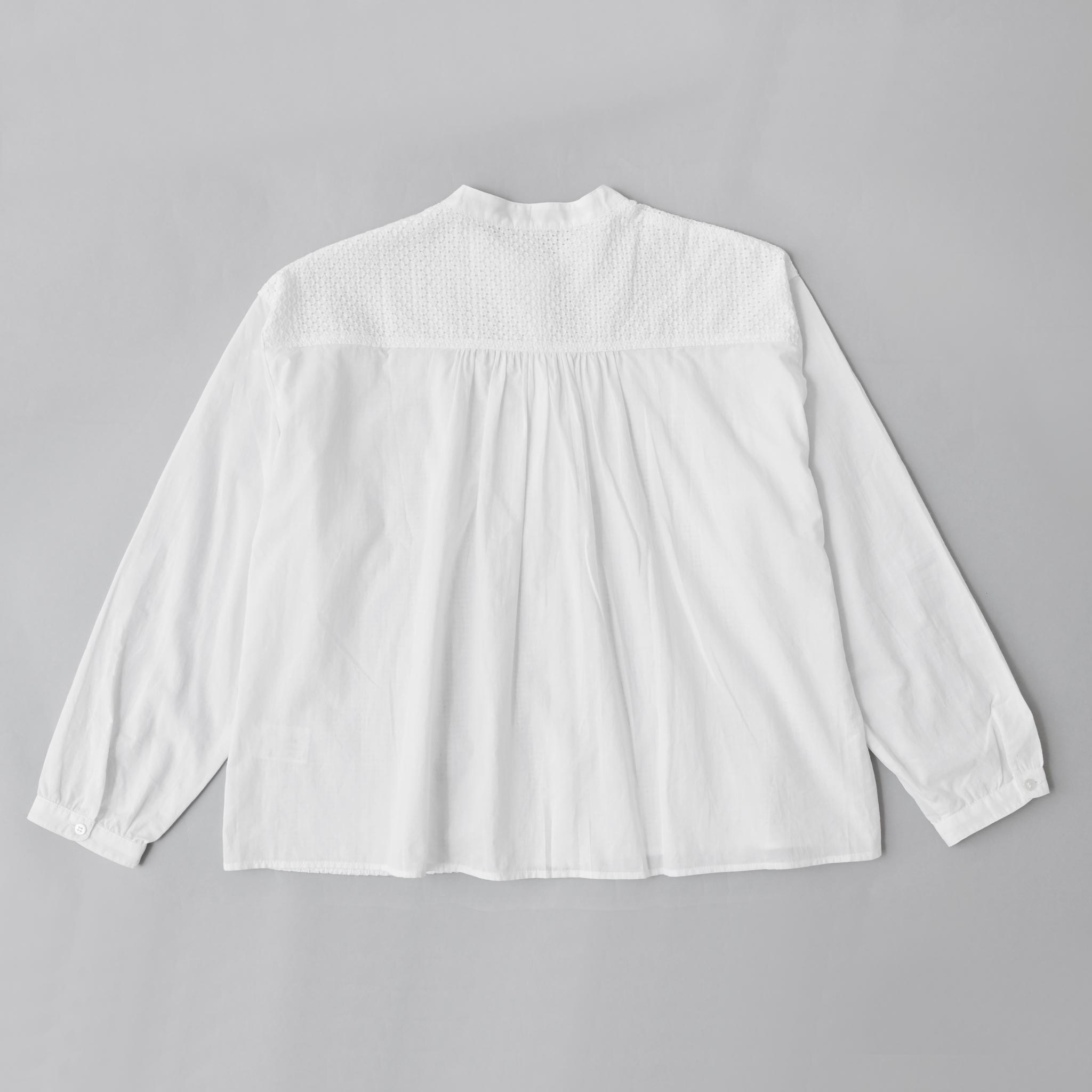 レースコンビブラウス 長袖 B