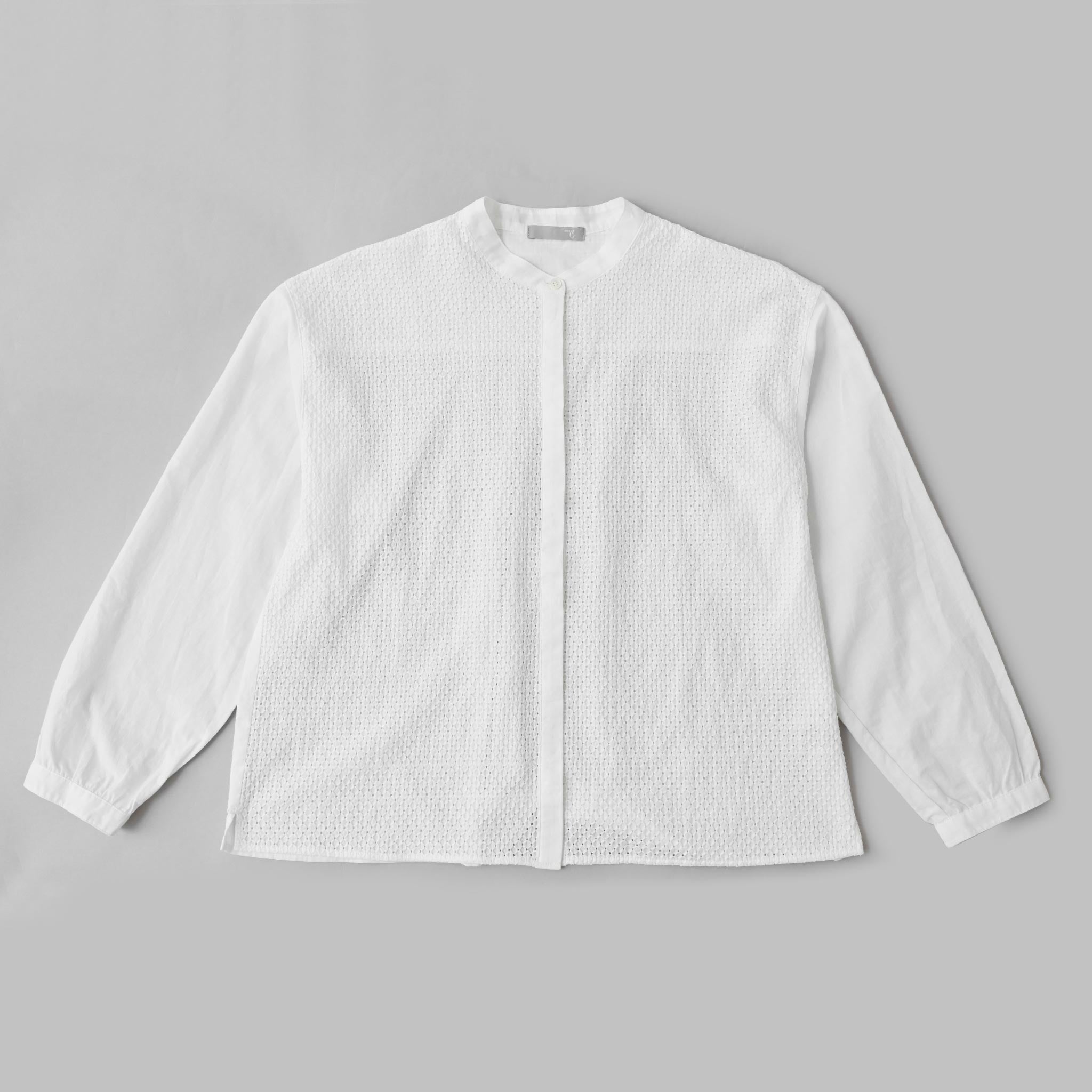 レースコンビブラウス 長袖 B