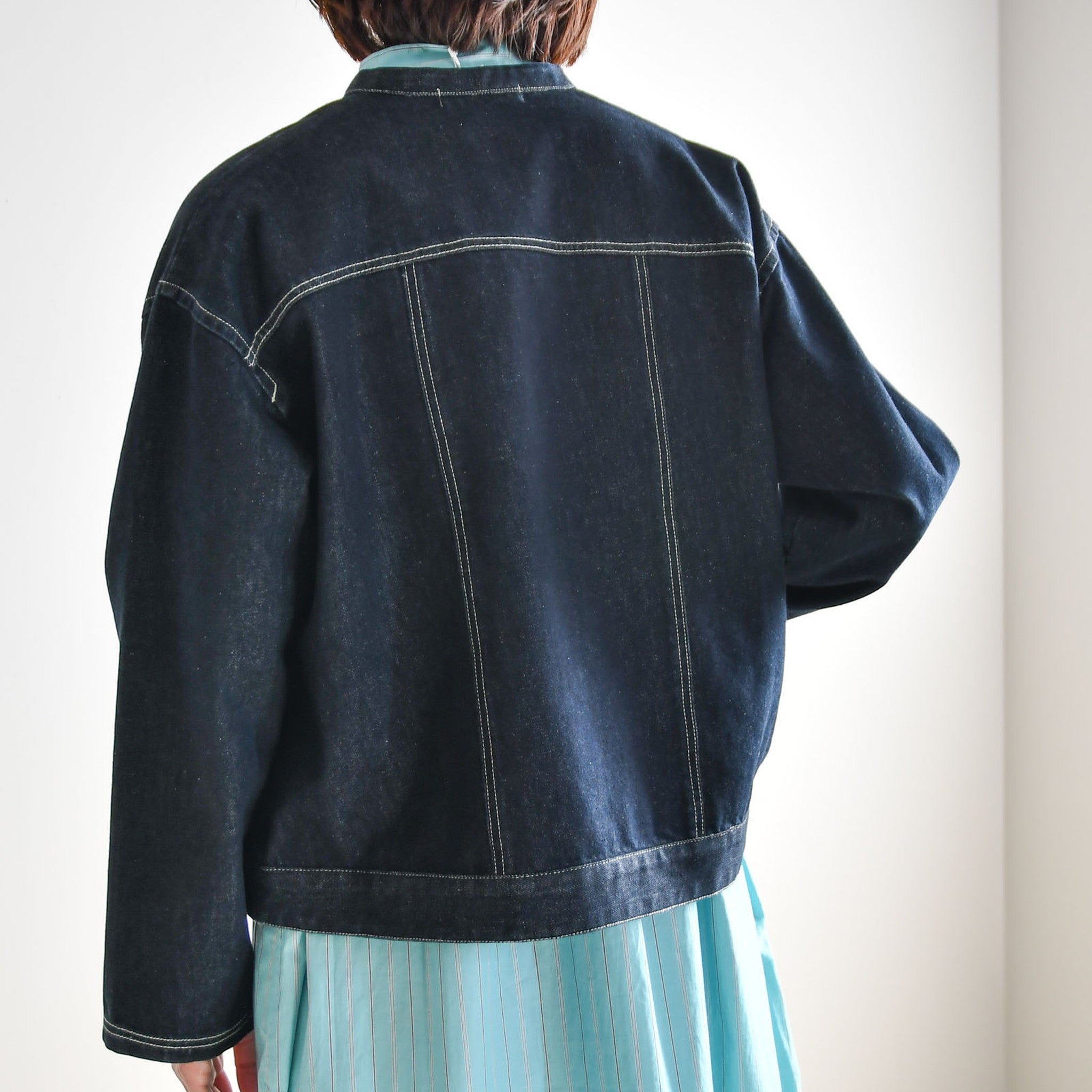 デニムステッチジャケット 長袖