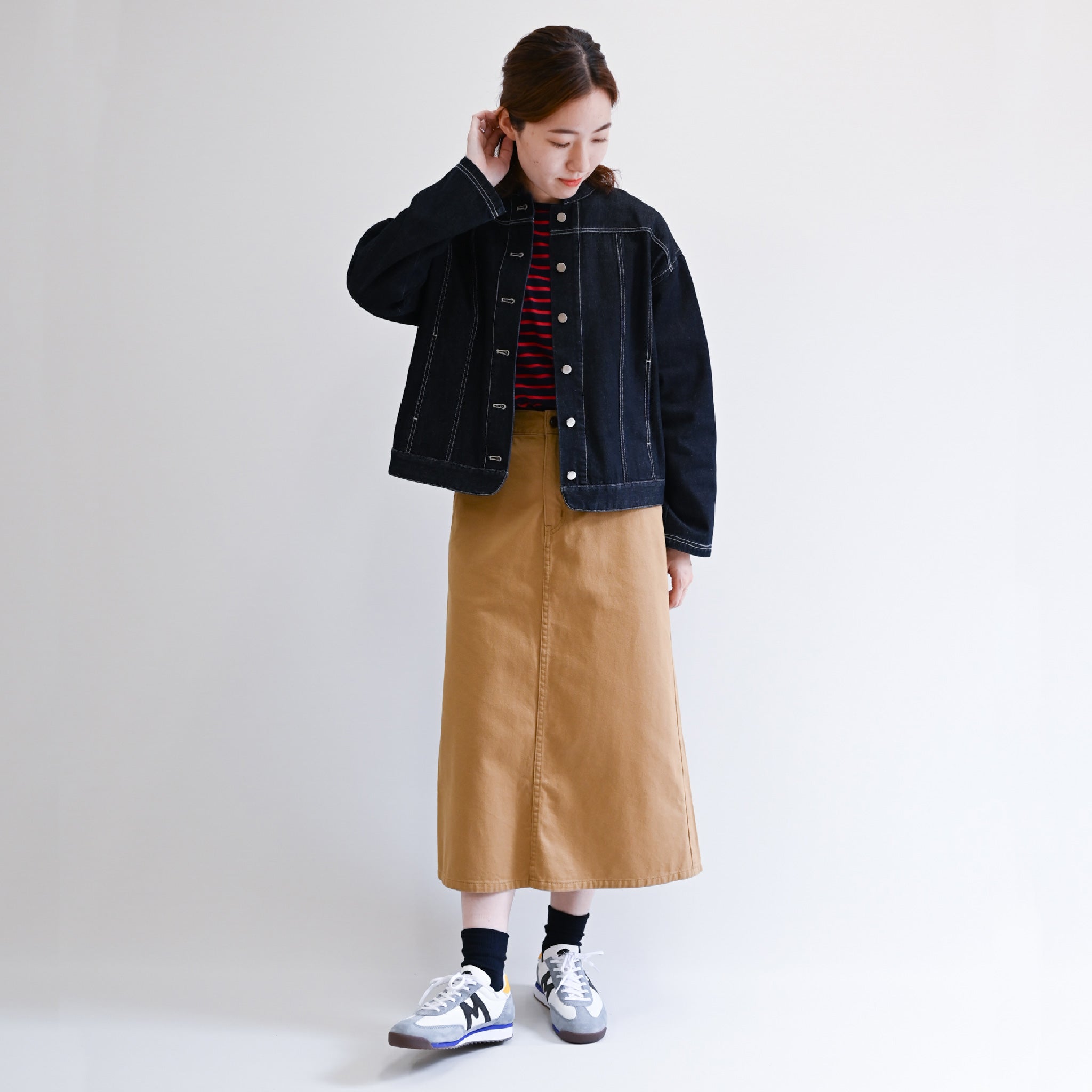 デニムステッチジャケット 長袖