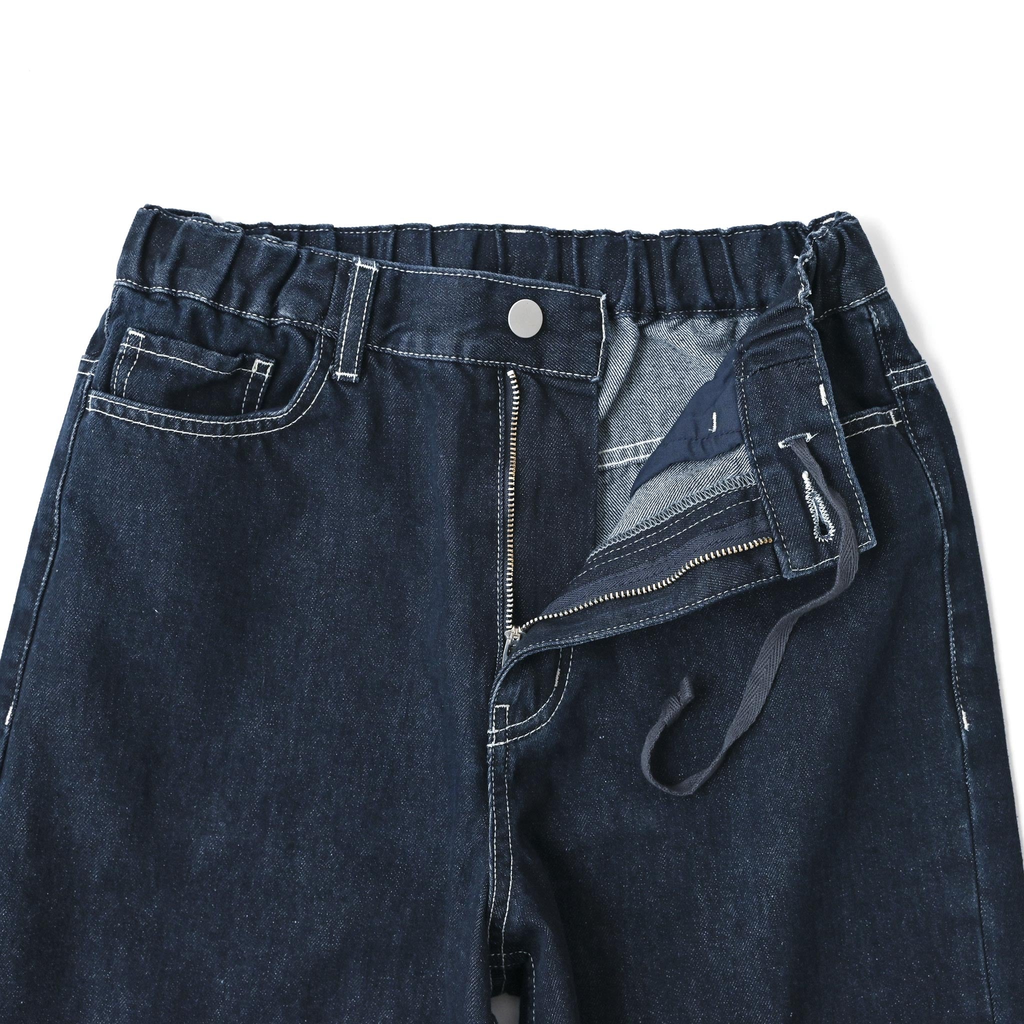 デニムステッチテーパードパンツ