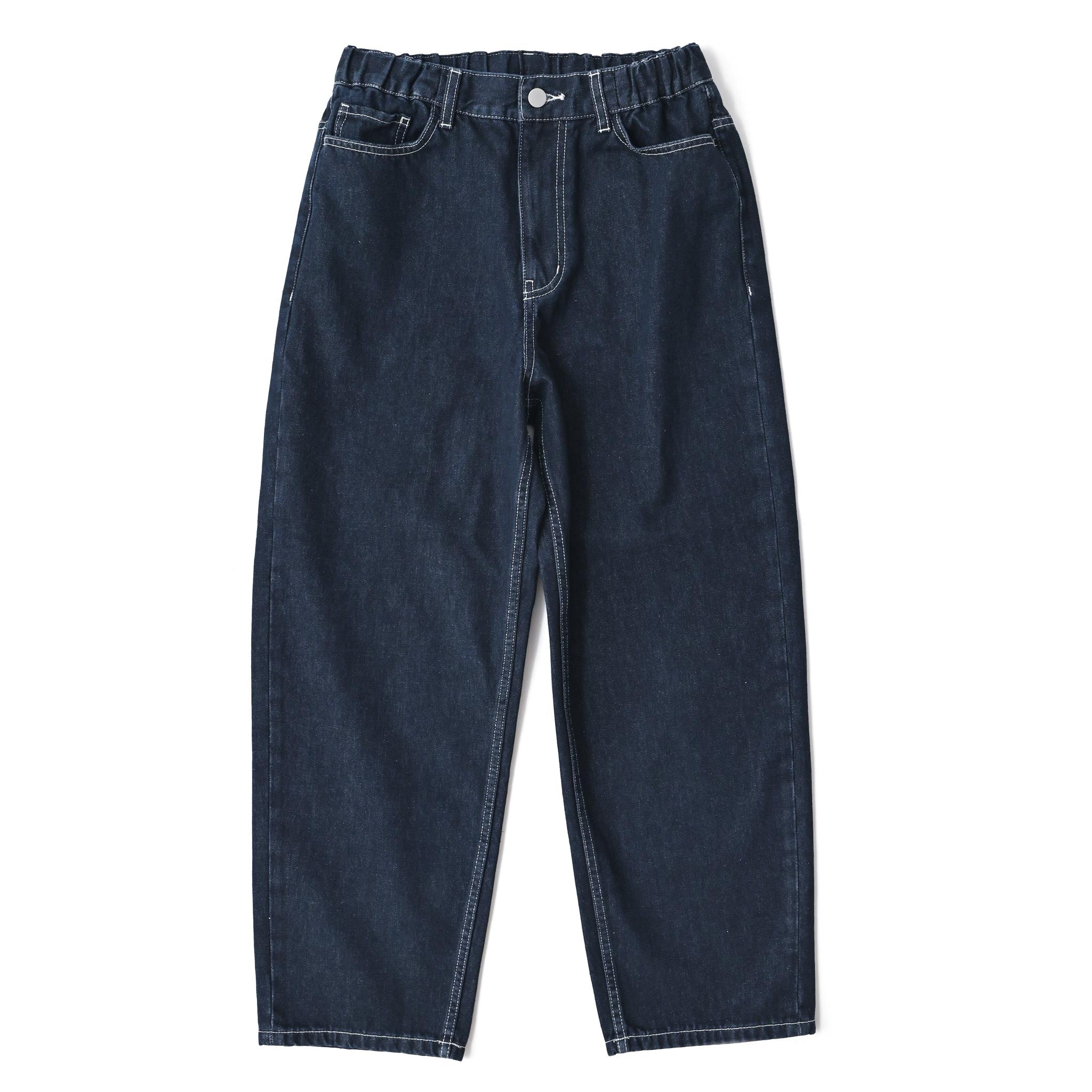 デニムステッチテーパードパンツ