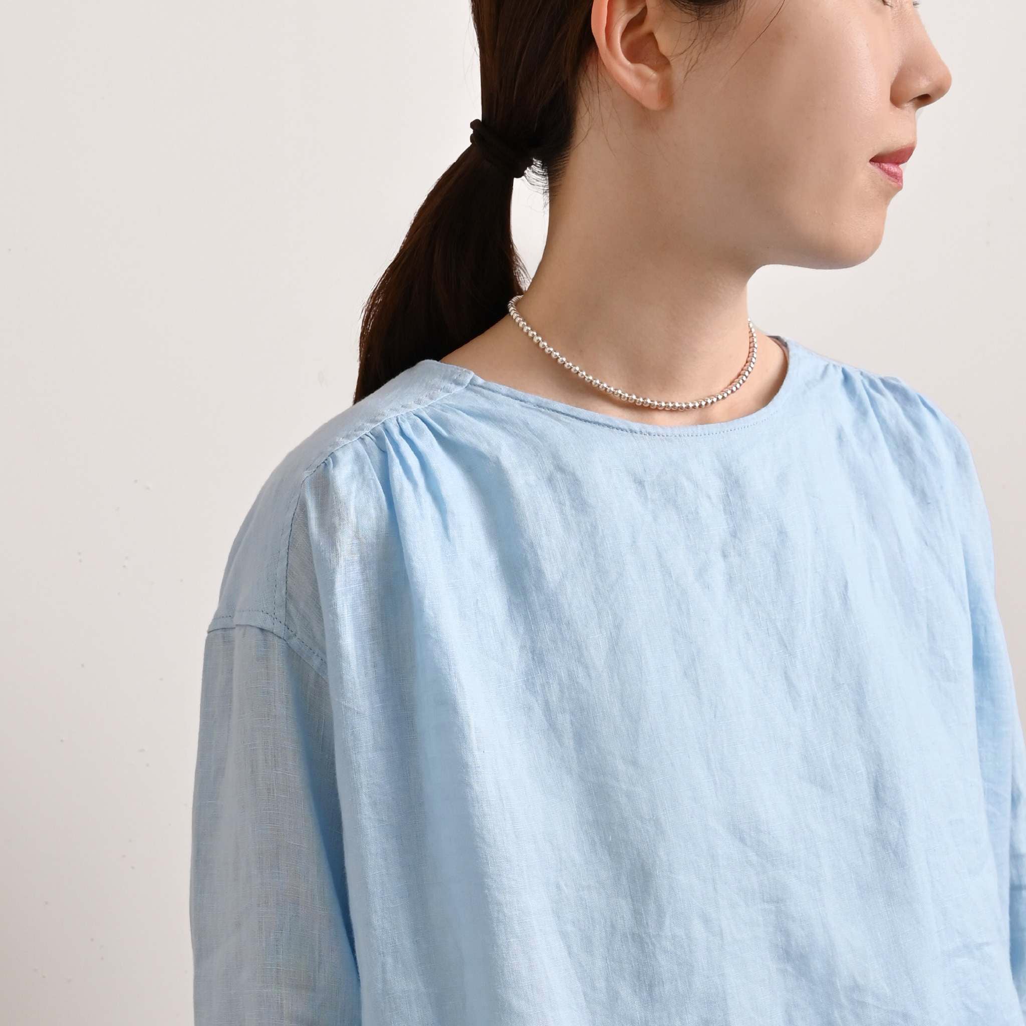 リネンプルオーバー 7分袖