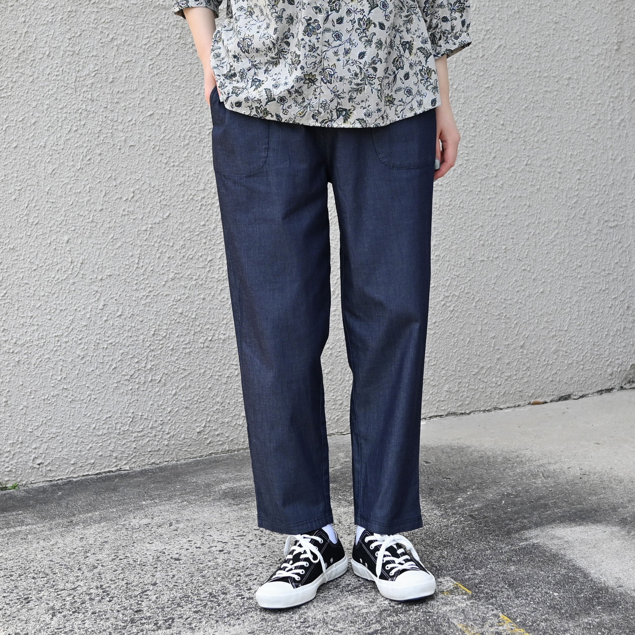 ライトオンスデニムパンツ 9分丈