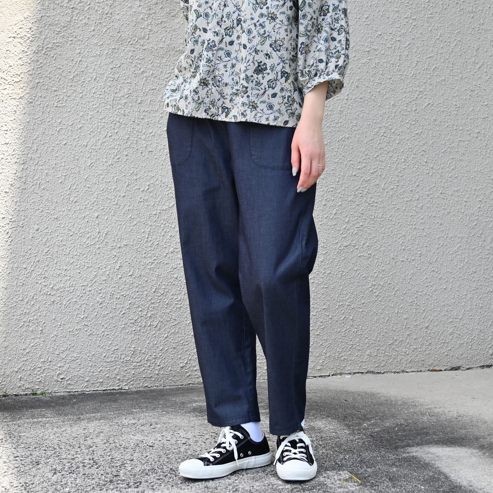 ライトオンスデニムパンツ 9分丈