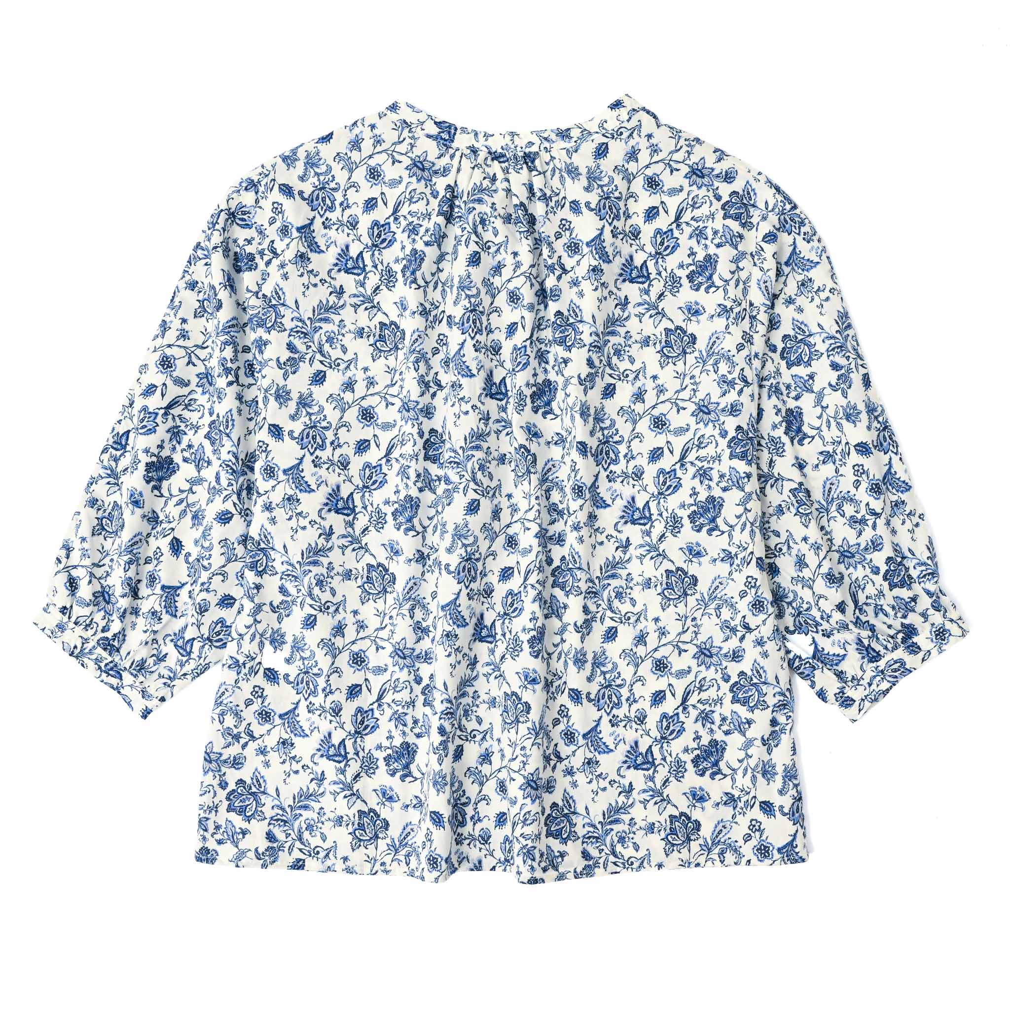 ペイズリーフラワープルオーバー 7分袖