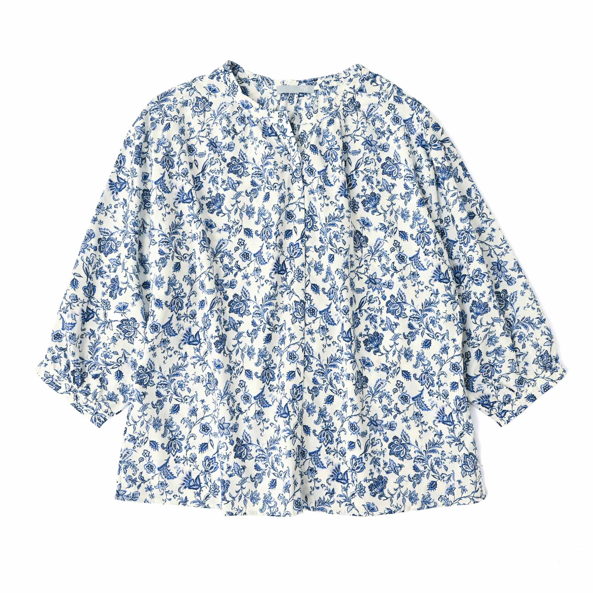 ペイズリーフラワープルオーバー 7分袖