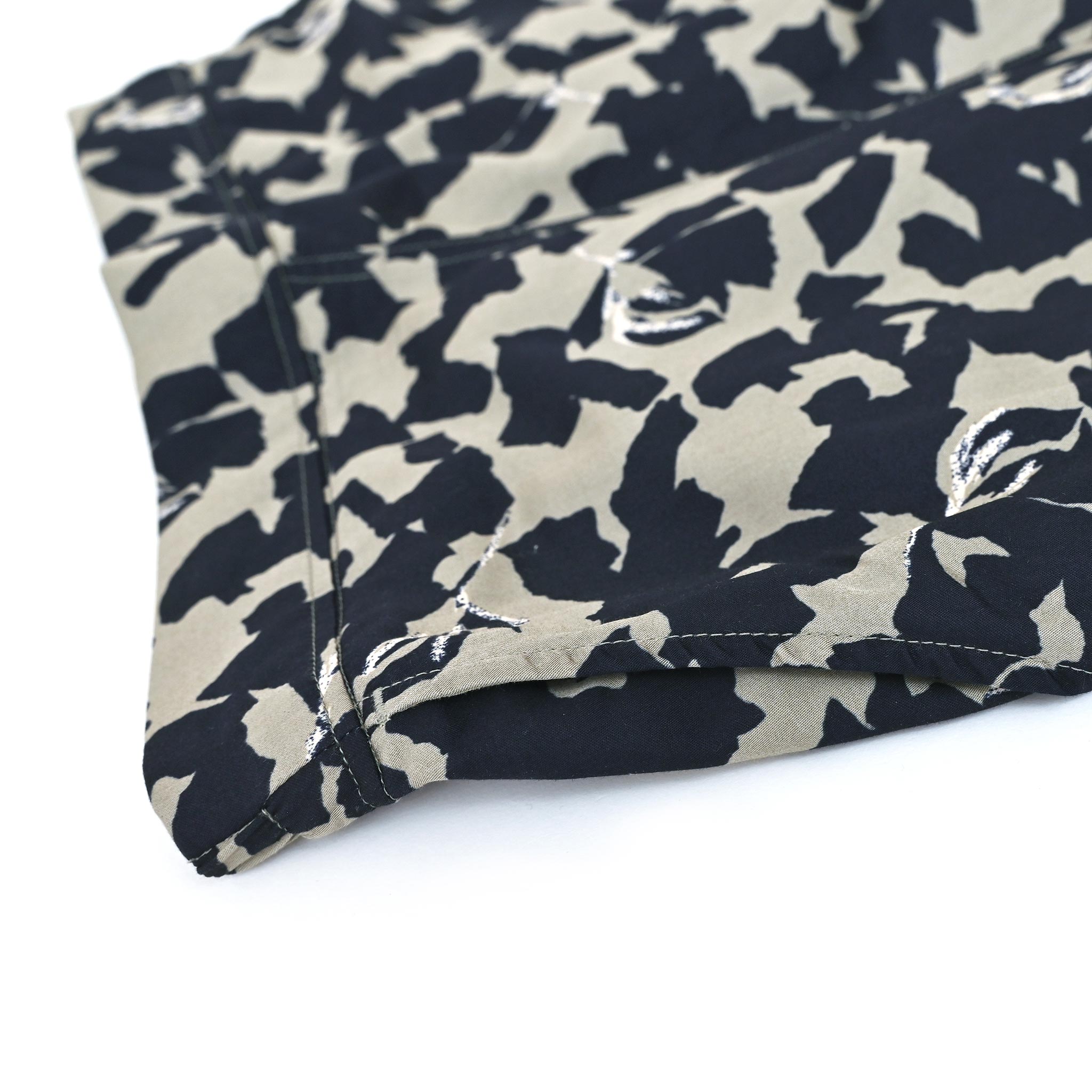 コットンレーヨンフラワーパンツ