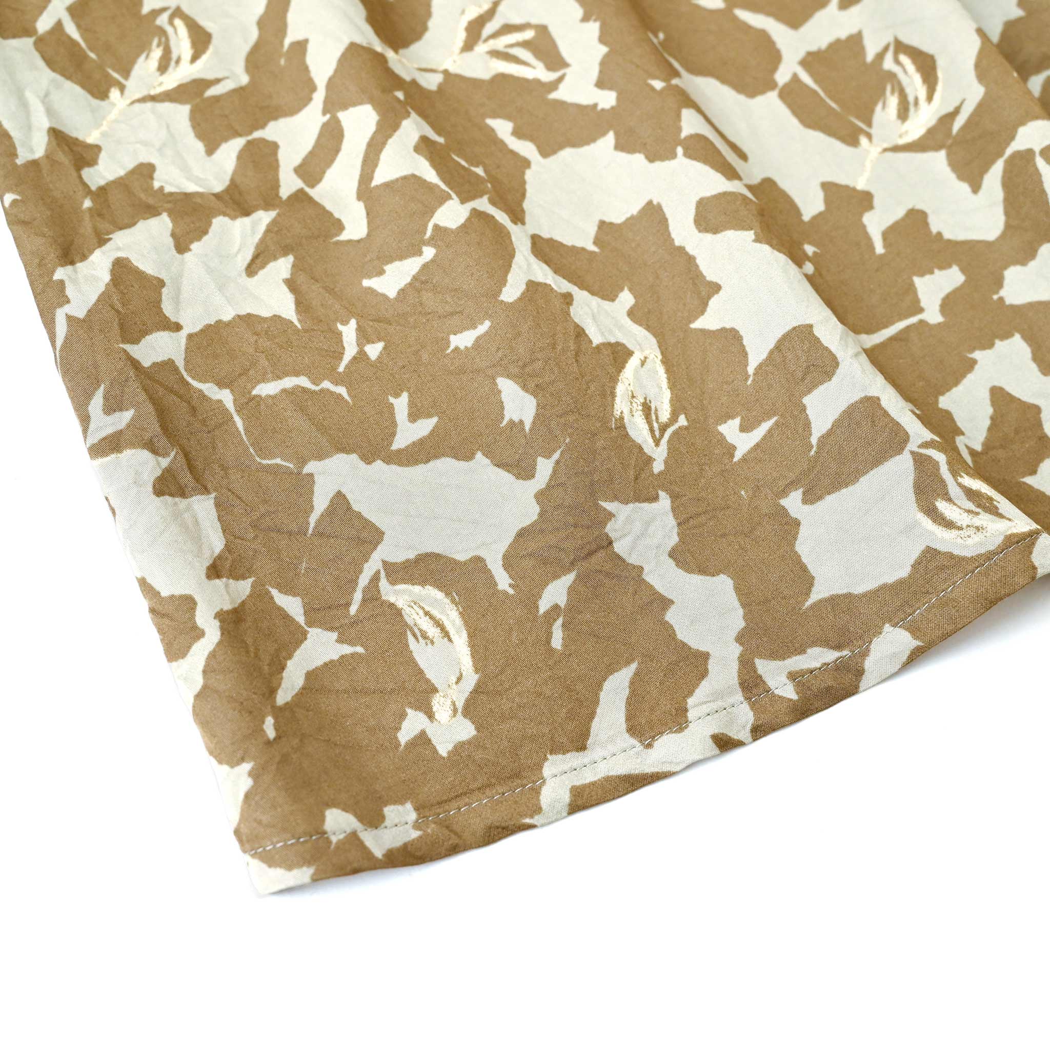 コットンレーヨンフラワーワンピース ノースリーブ