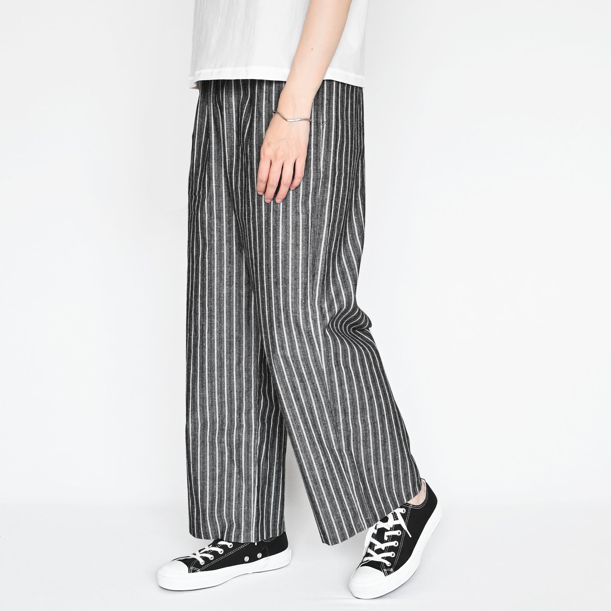 ストライプクロスパンツ
