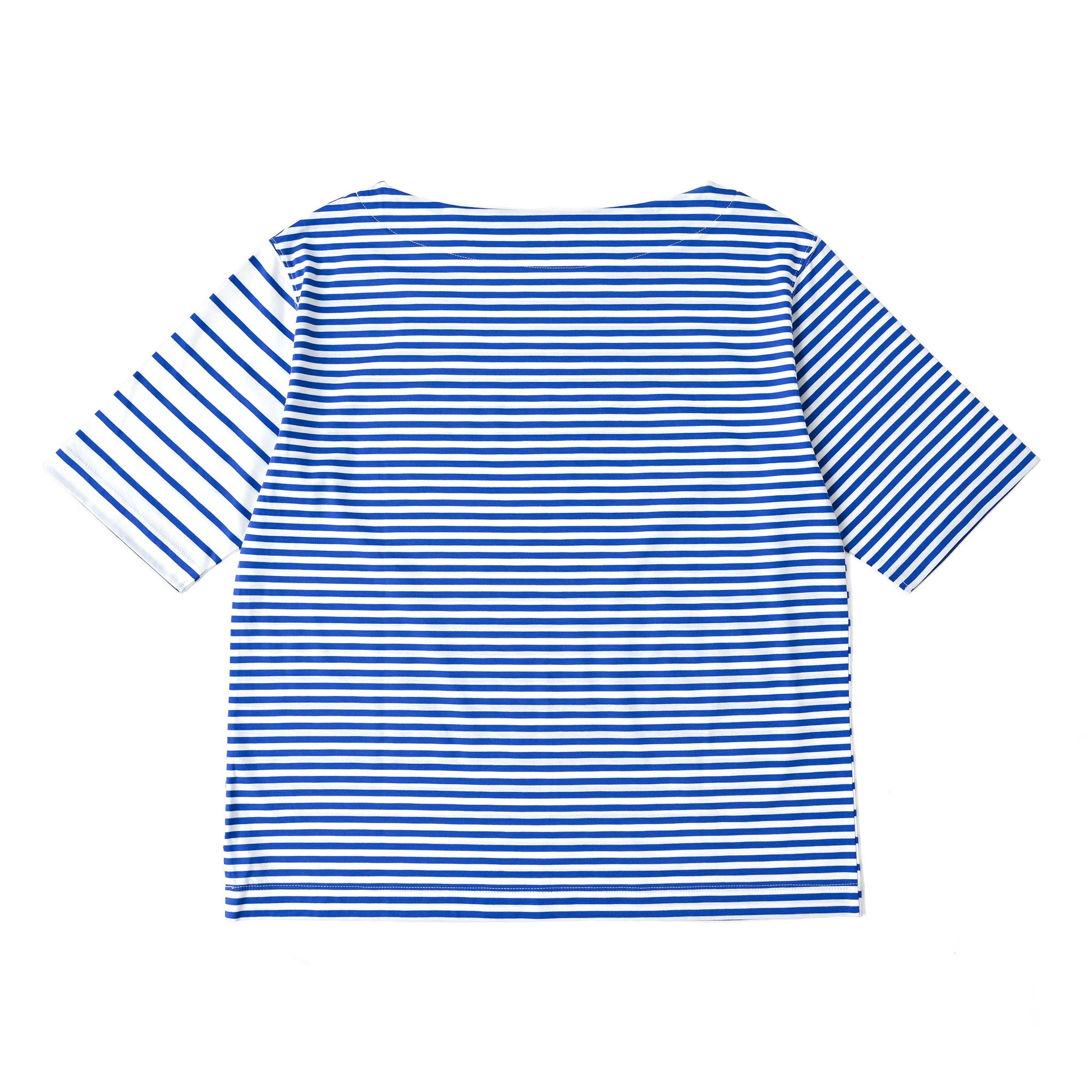 【接触冷感】クレイジーボーダーTシャツ 半袖