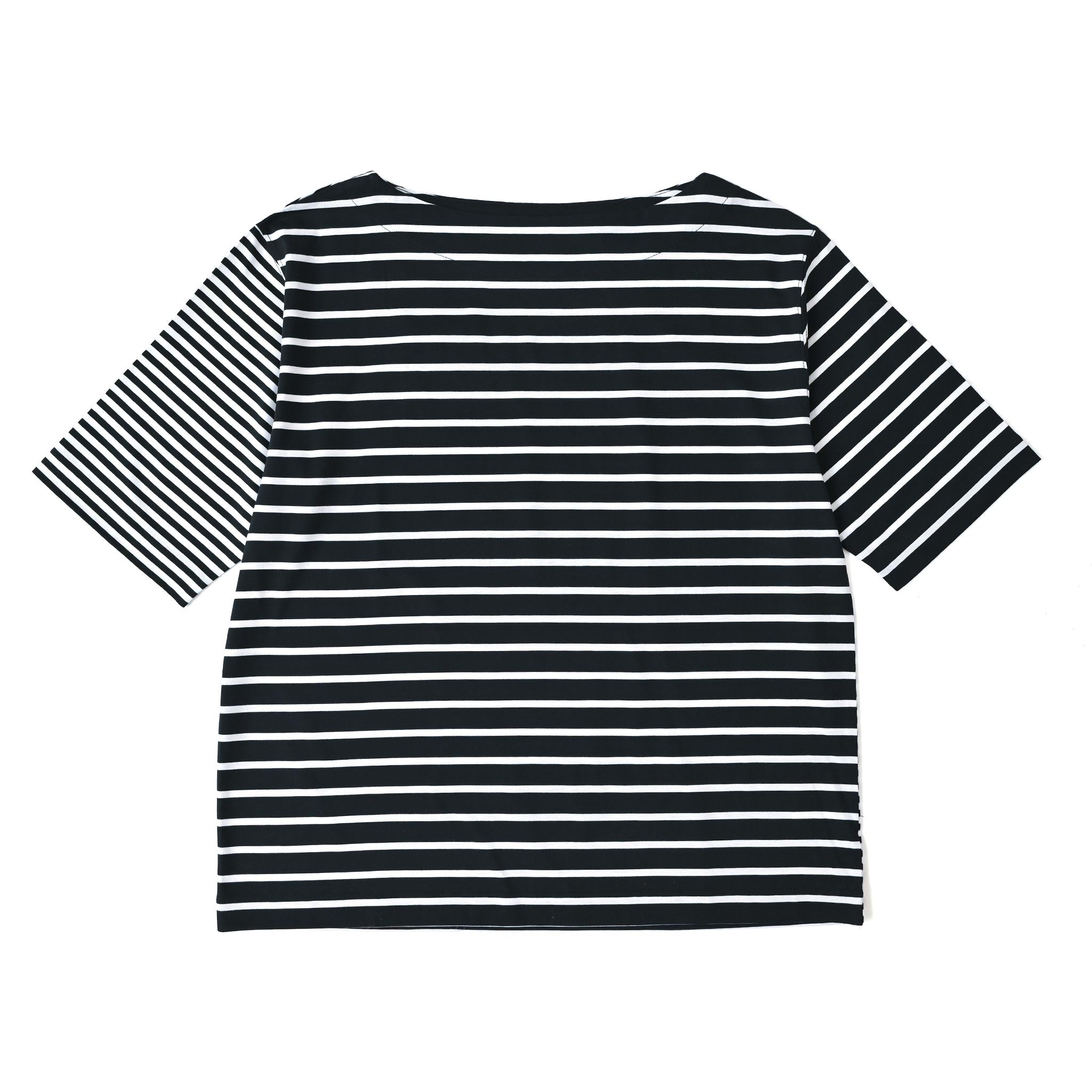 【接触冷感】クレイジーボーダーTシャツ 半袖