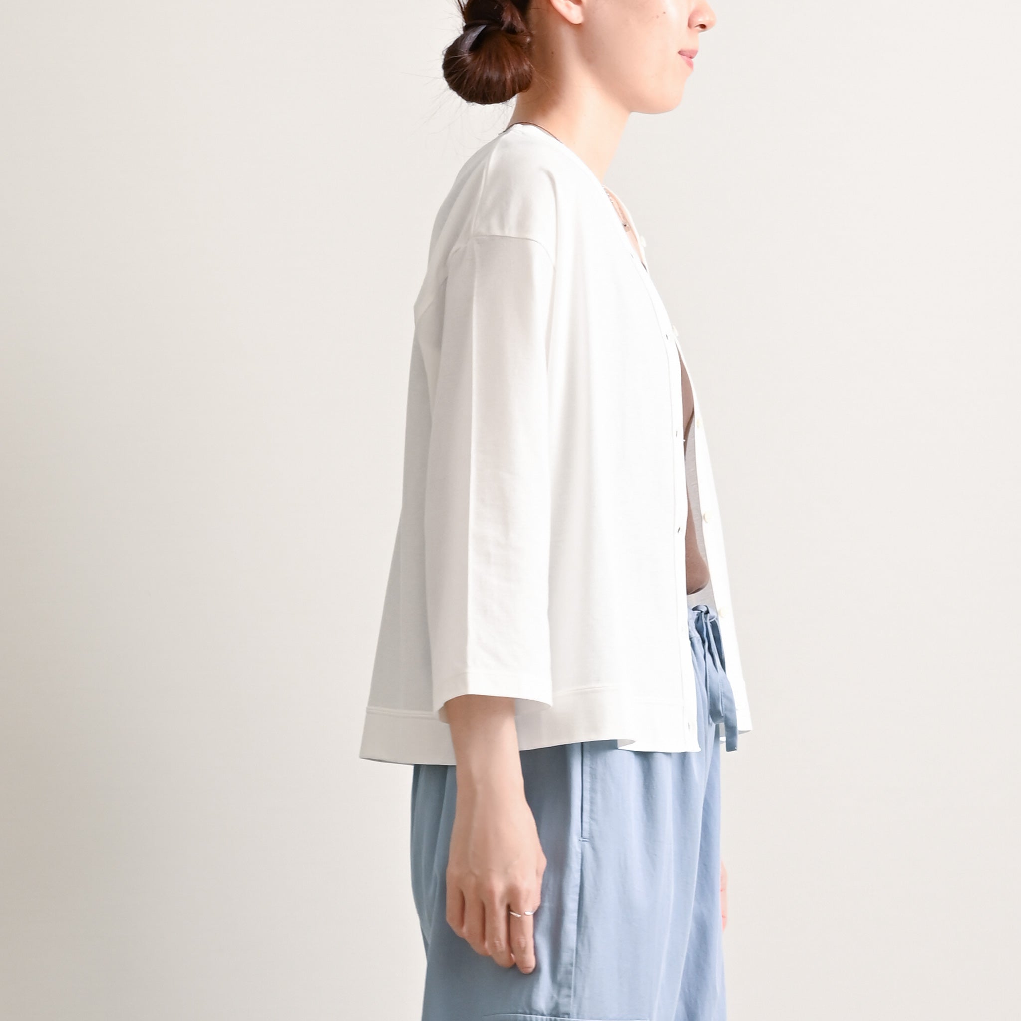 【接触冷感】キョウネンクールカーディガン 7分袖