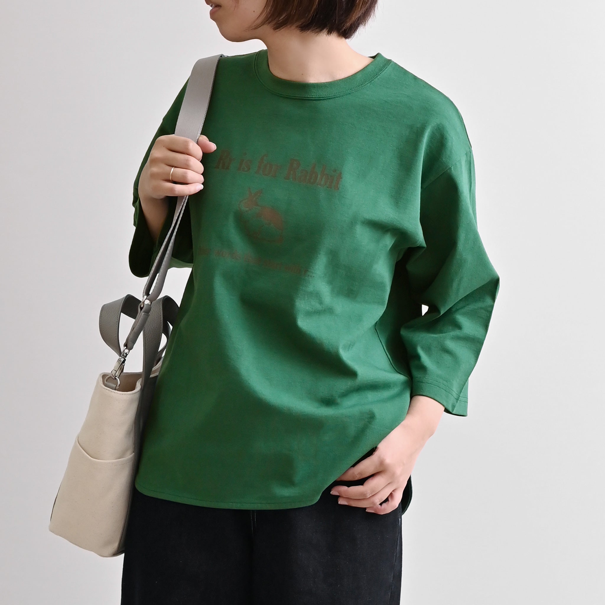 Rabbitプルオーバー 7分袖