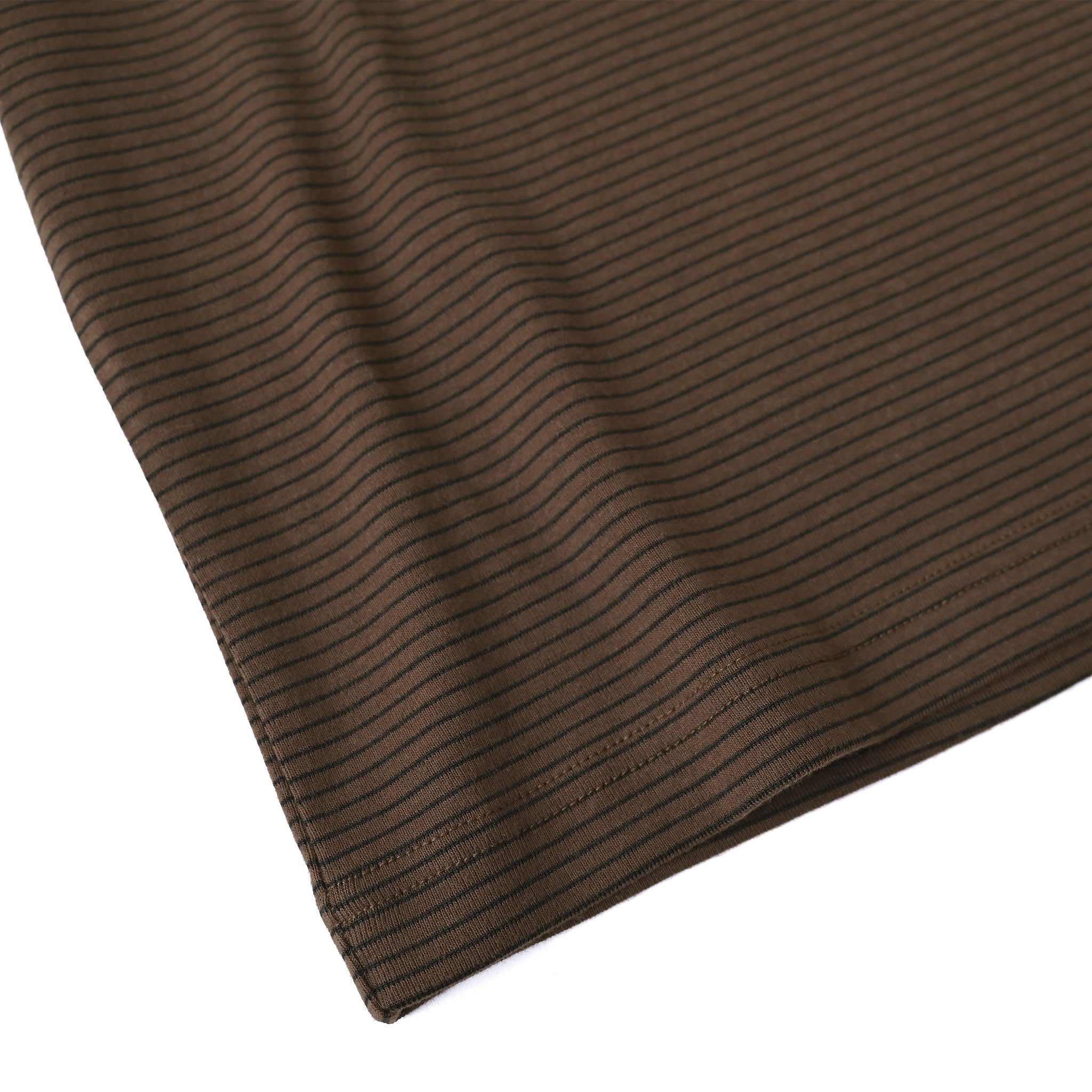 フライスコットンボーダーTシャツ 7分袖