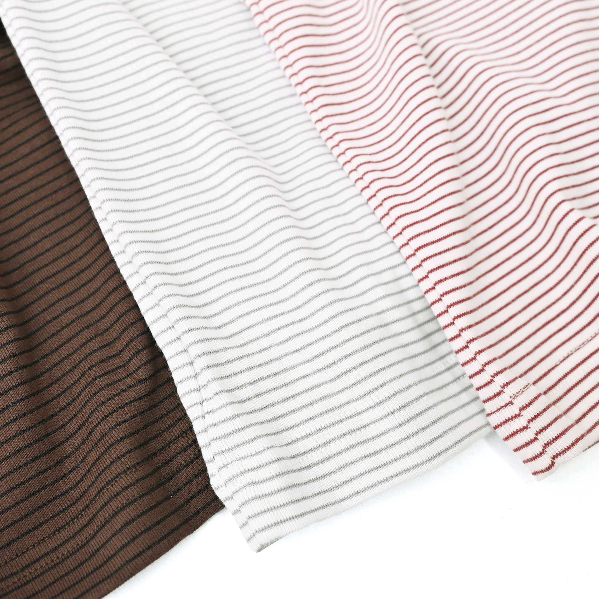 フライスコットンボーダー Tシャツ 長袖