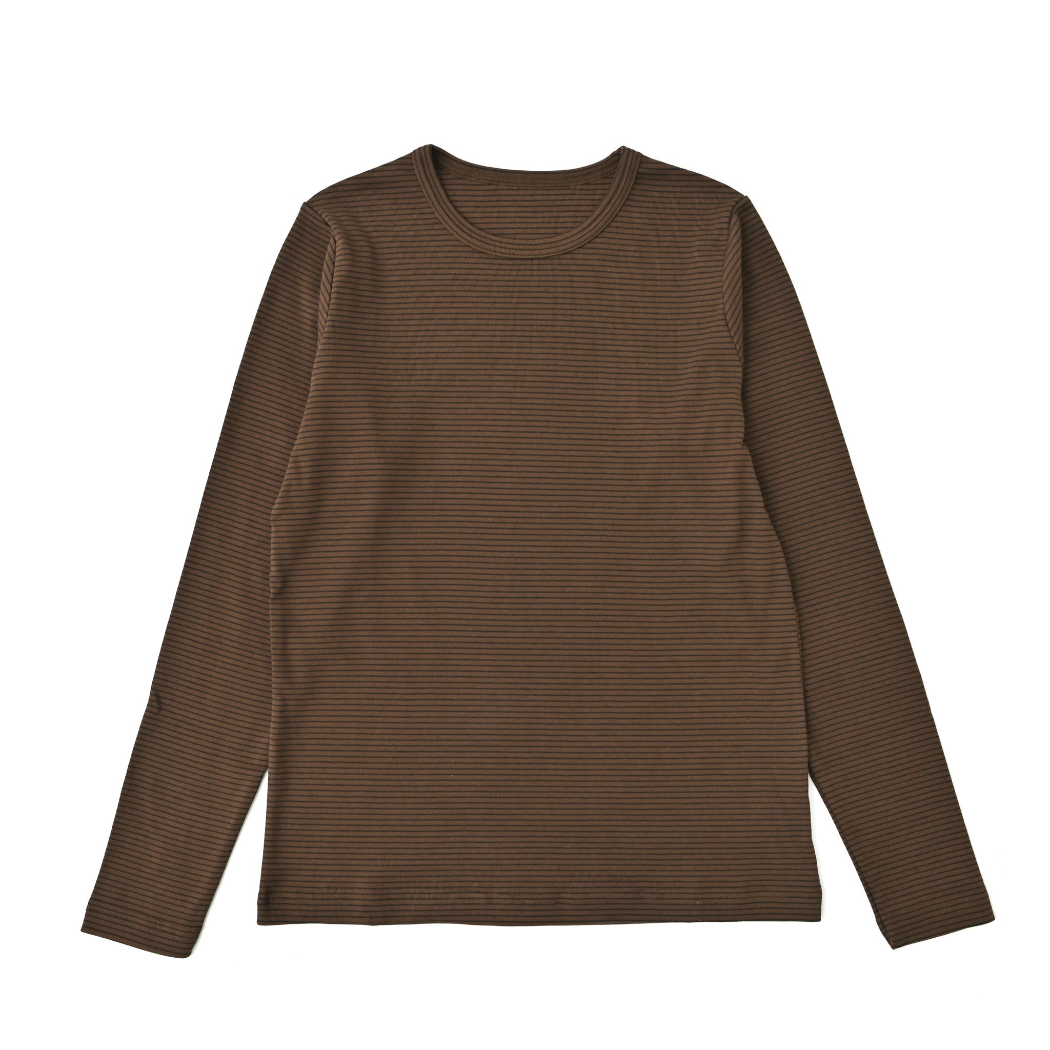 フライスコットンボーダー Tシャツ 長袖