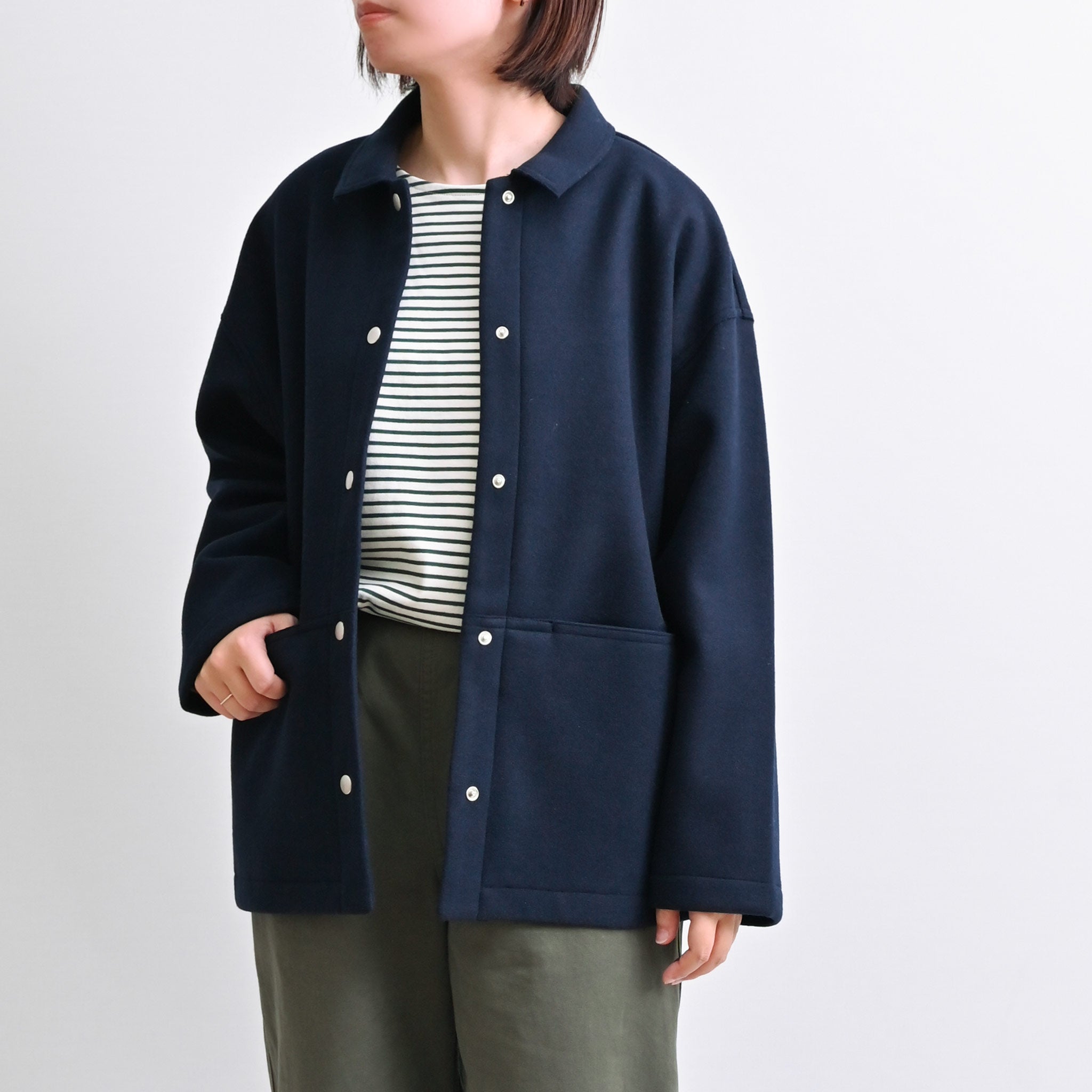 ダブルジャージージャケット 長袖