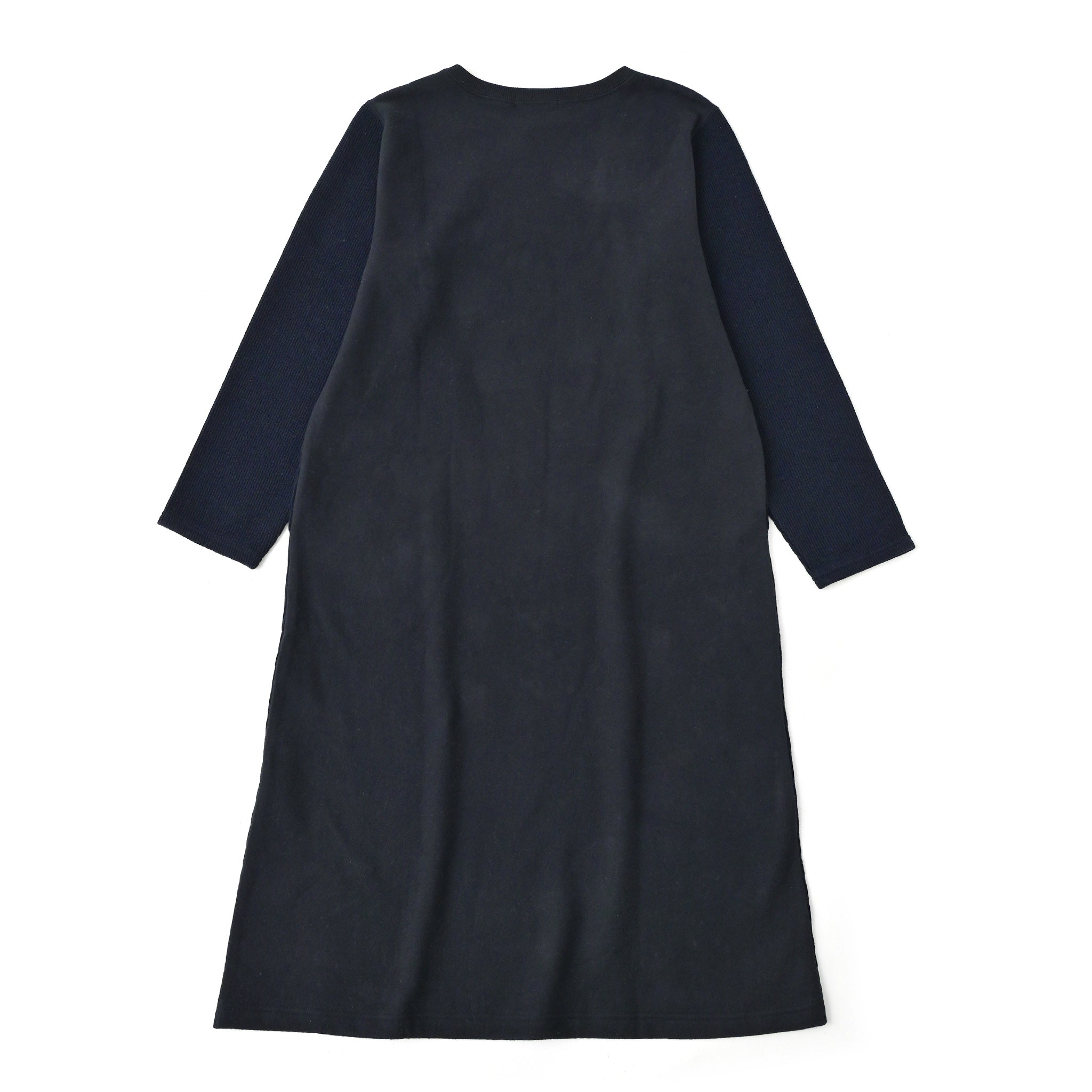 クォーターコンビワンピース 長袖