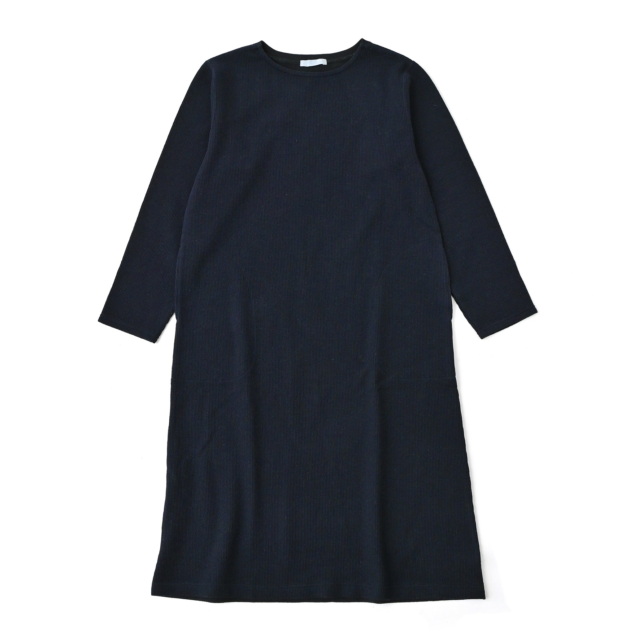 クォーターコンビワンピース 長袖